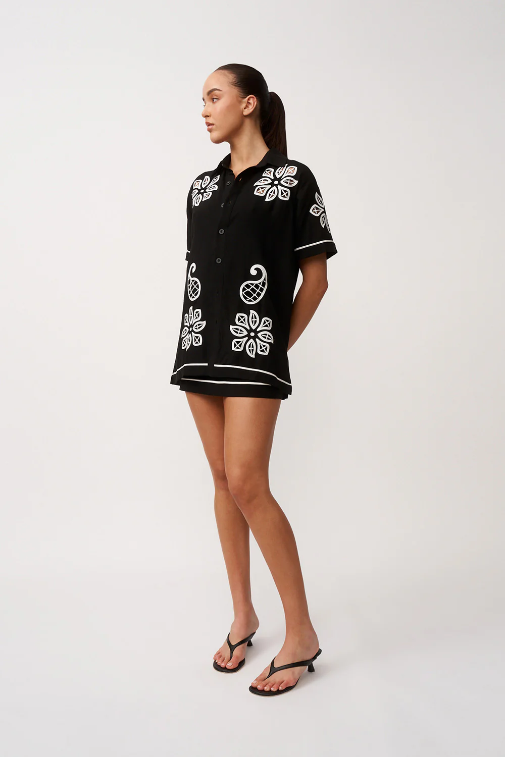 Alfresco Sun Shirt - Black Ivory - Image 5