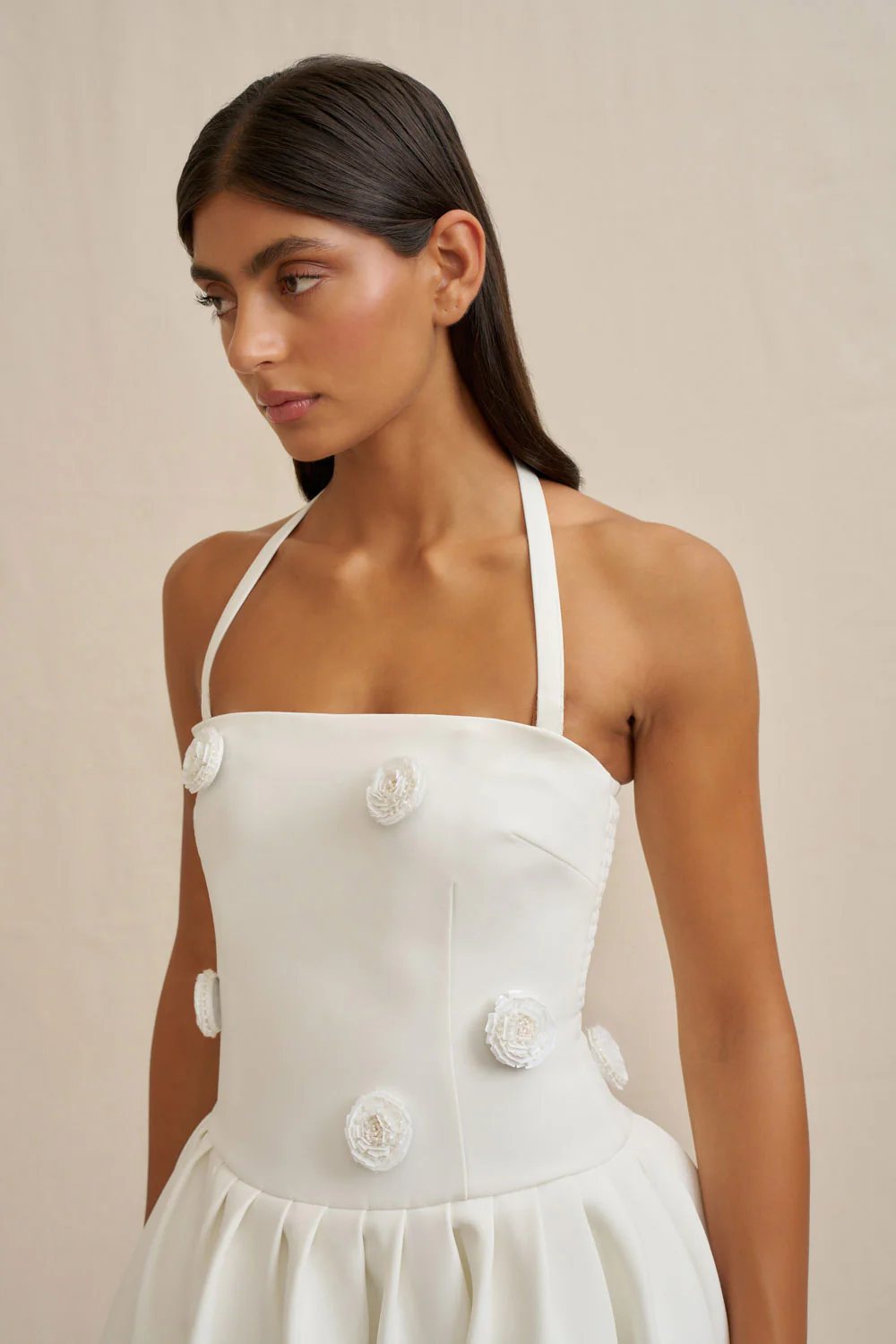Anita Spot Halter Dress - Image 2