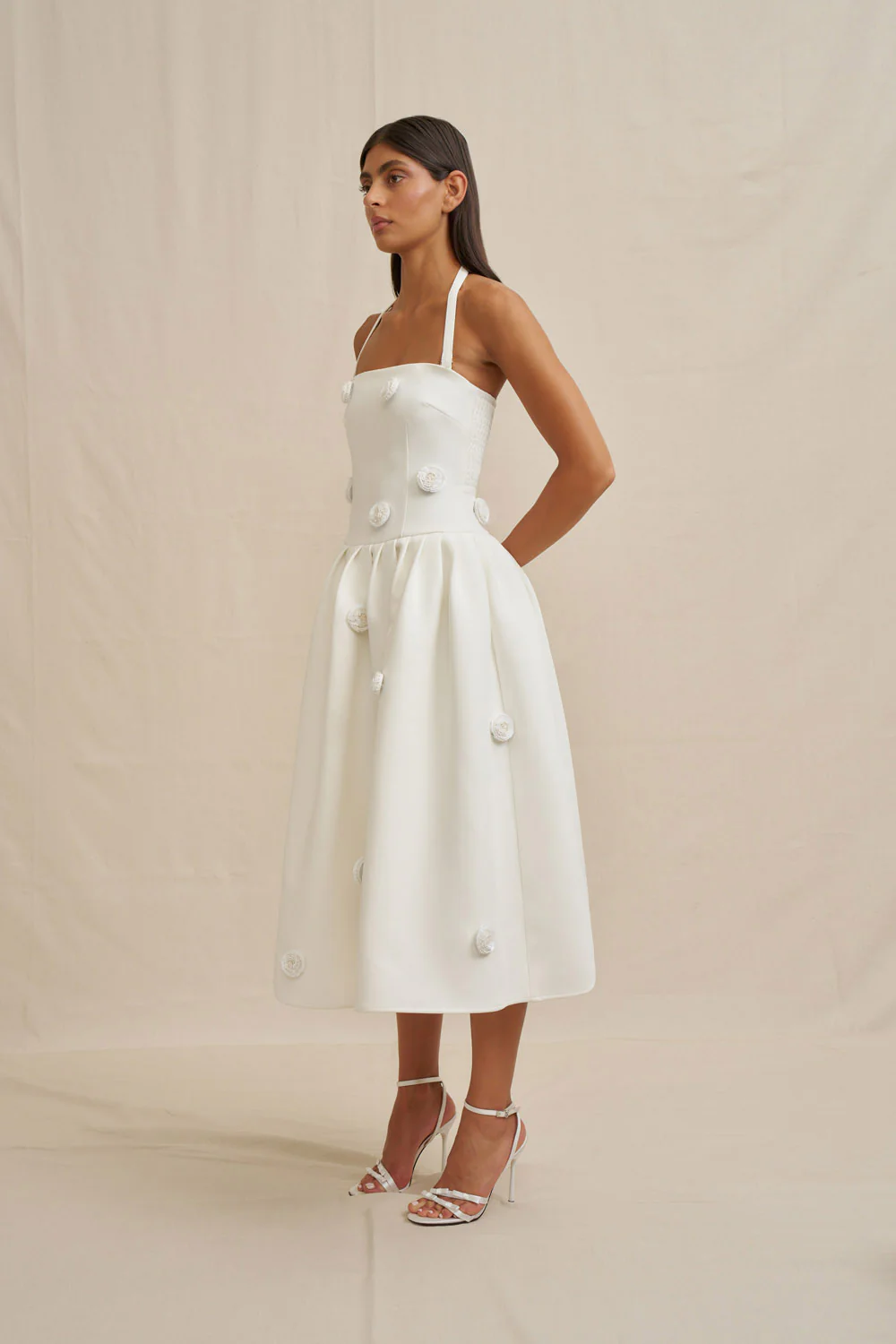 Anita Spot Halter Dress - Image 4