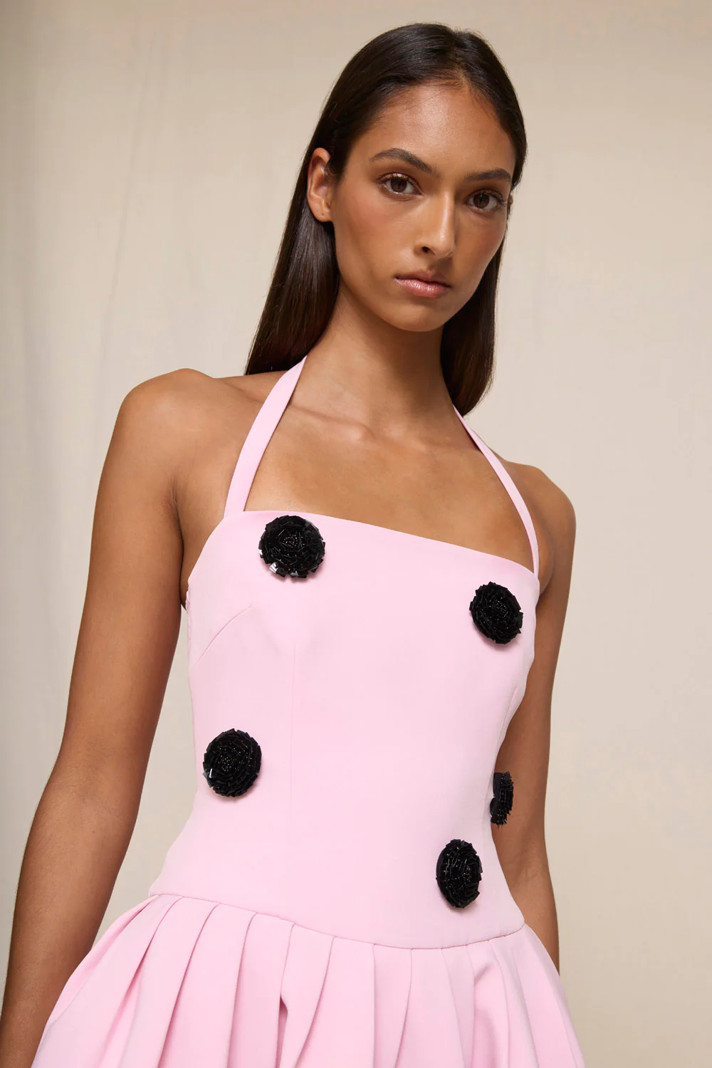 Anita Spot Halter Dress - Image 6