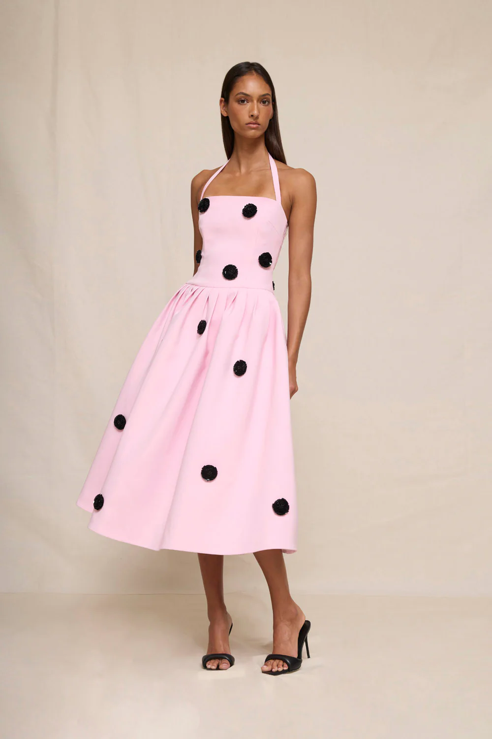 Anita Spot Halter Dress - Image 7
