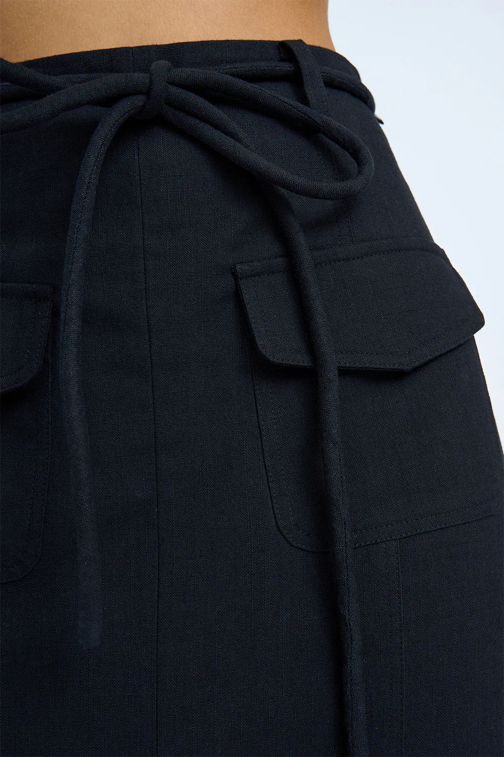 Asami Pocket Pencil Skirt | Final Sale - Black - Image 5