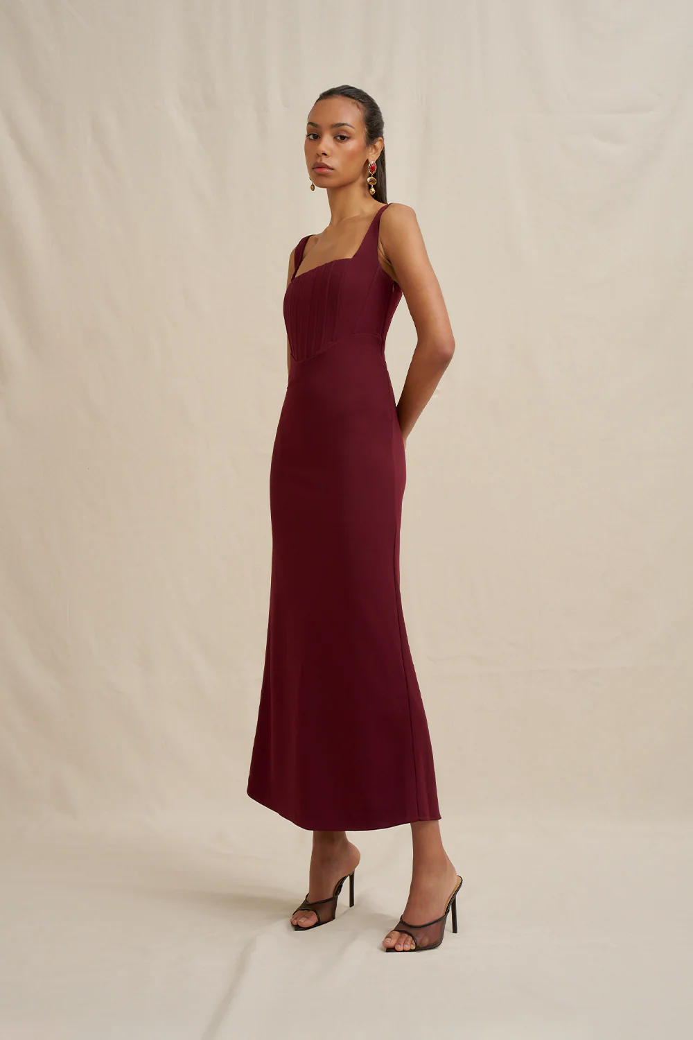 Basia Bodice Midi Dress