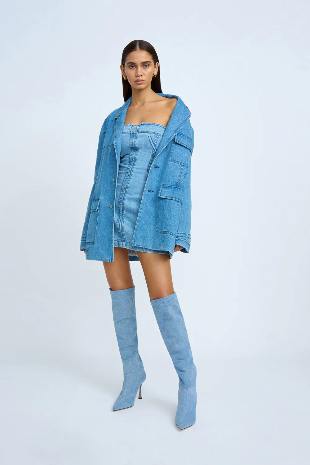 Blue Jean Beauty Blazer | Final Sale - Blue Wash - Image 8