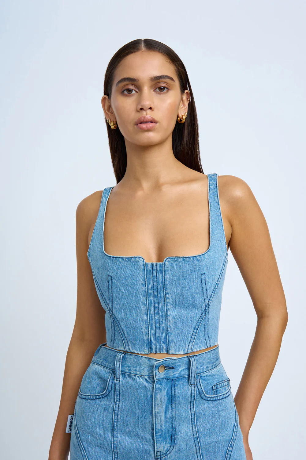 Blue Jean Beauty Bustier | Final Sale - Blue Wash - Image 2