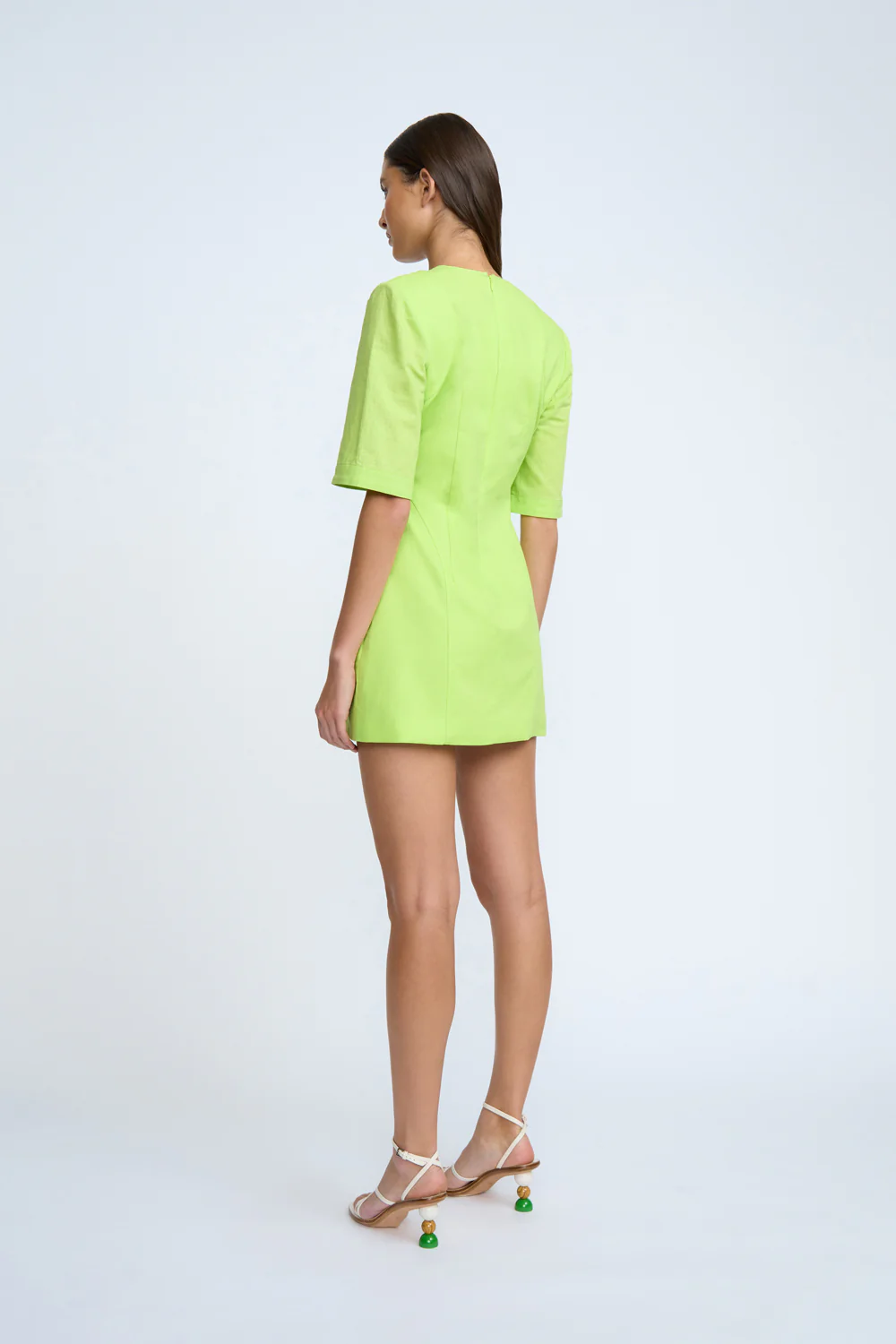 Bora Box Sleeve Mini Dress | Final Sale - Sunny Lime - Image 3