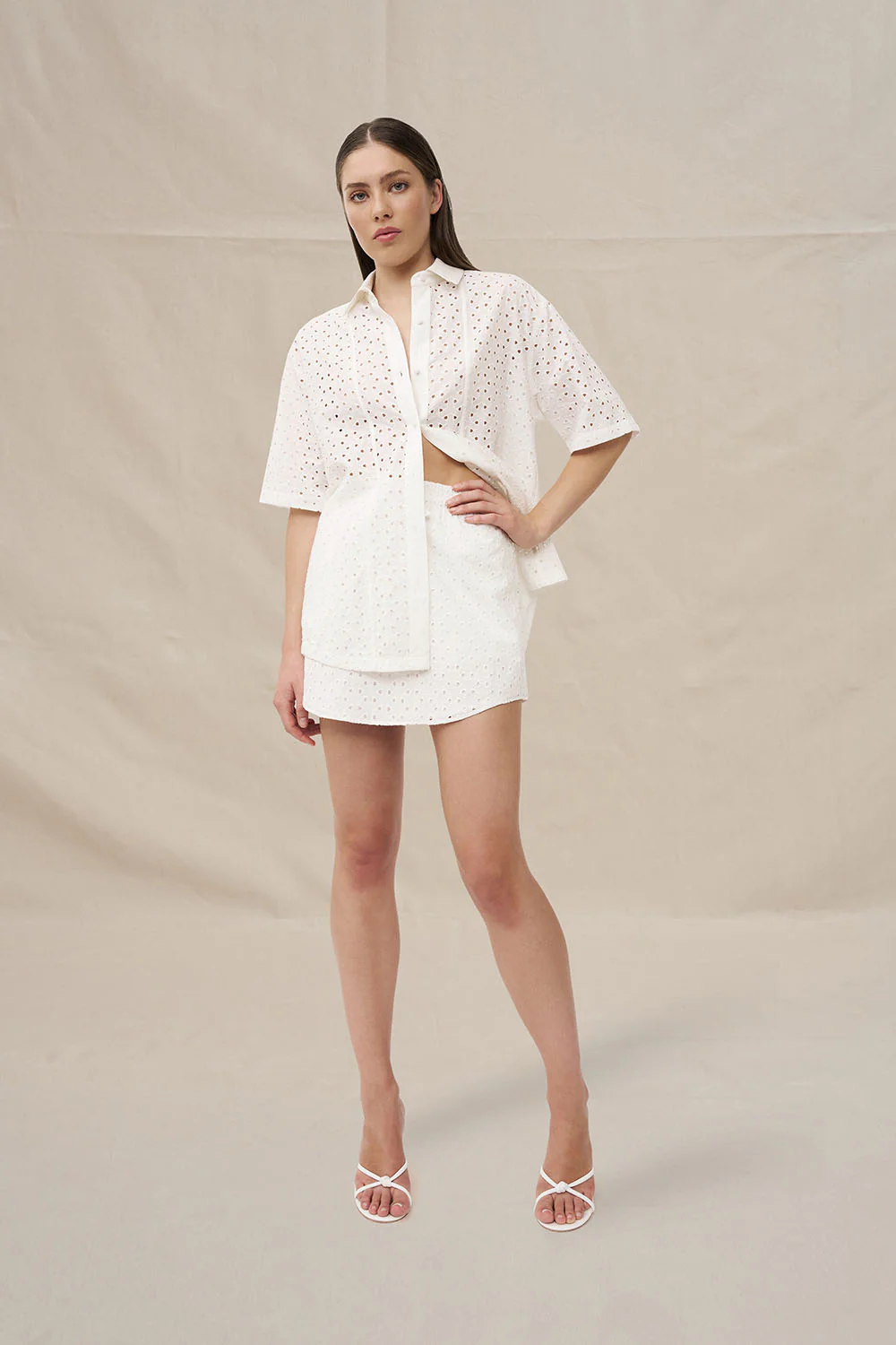Brody Mini Skirt - Ivory
