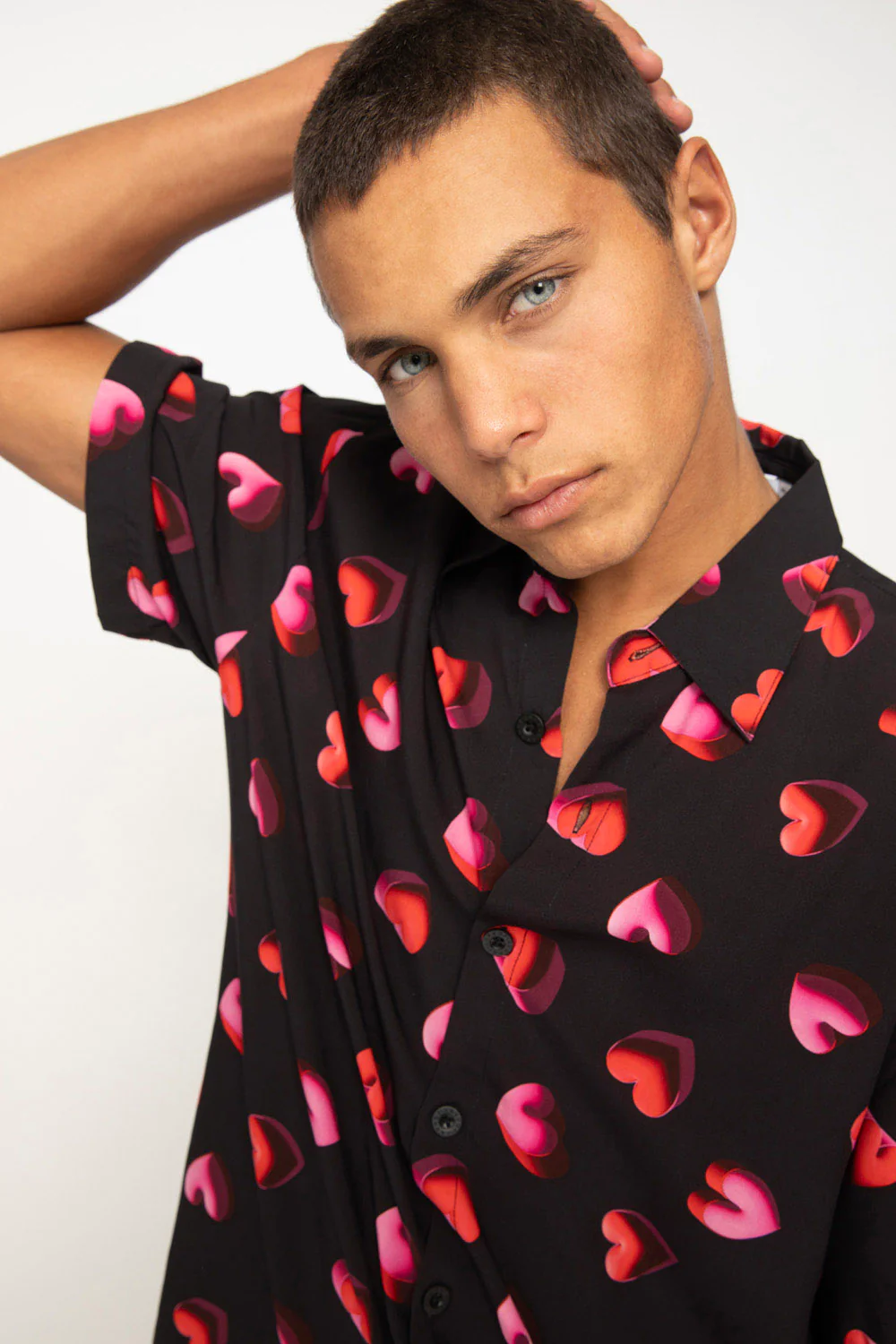 Bubble Heart Shirt | Final Sale  - Black Red Pink - Image 6