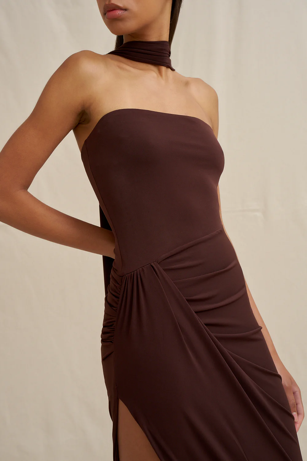 Claire Strapless Drape dress - Image 5