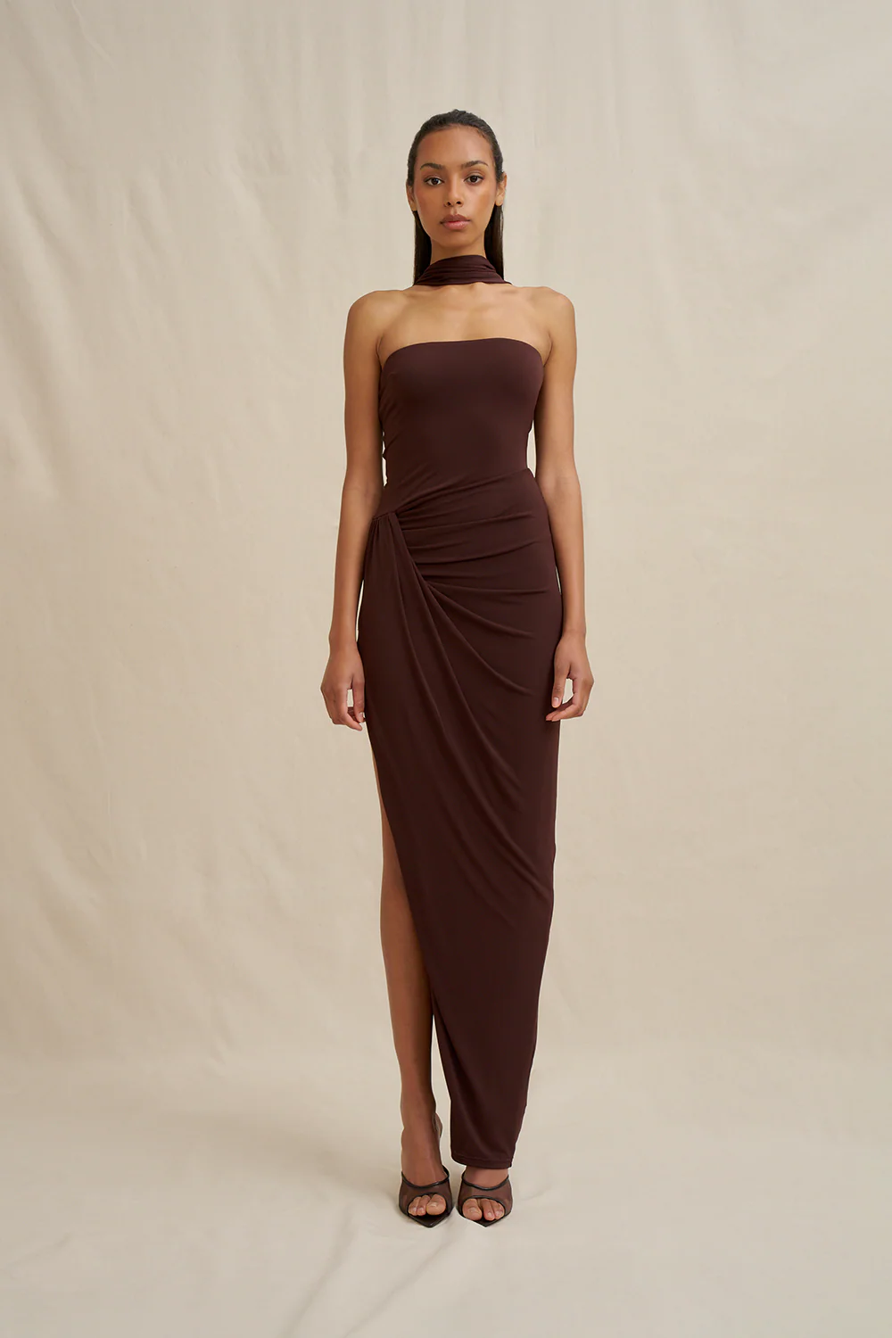 Claire Strapless Drape dress - Image 6