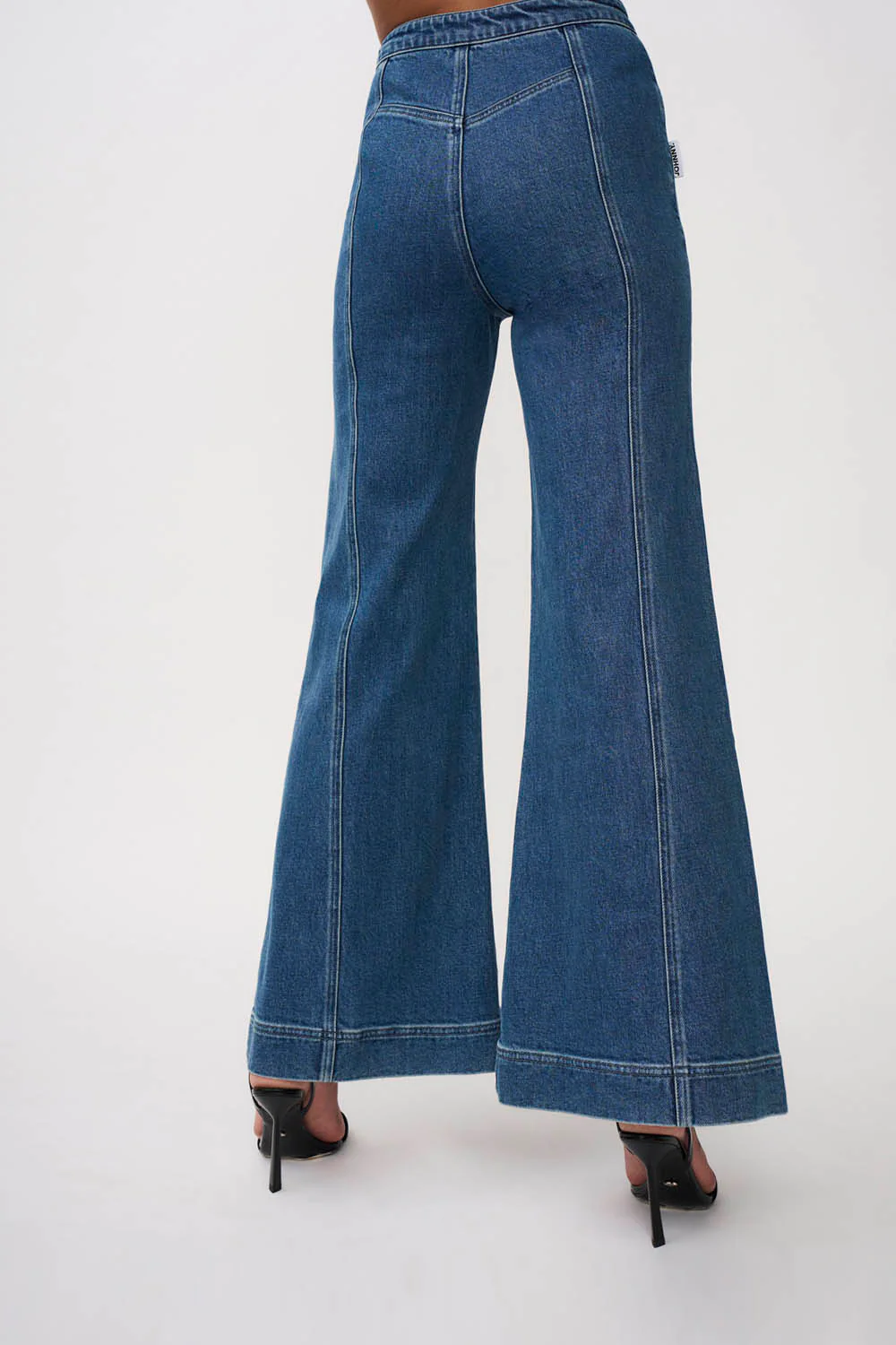 Della Denim Wide Leg Jean | Final Sale - Blue Wash - Image 4