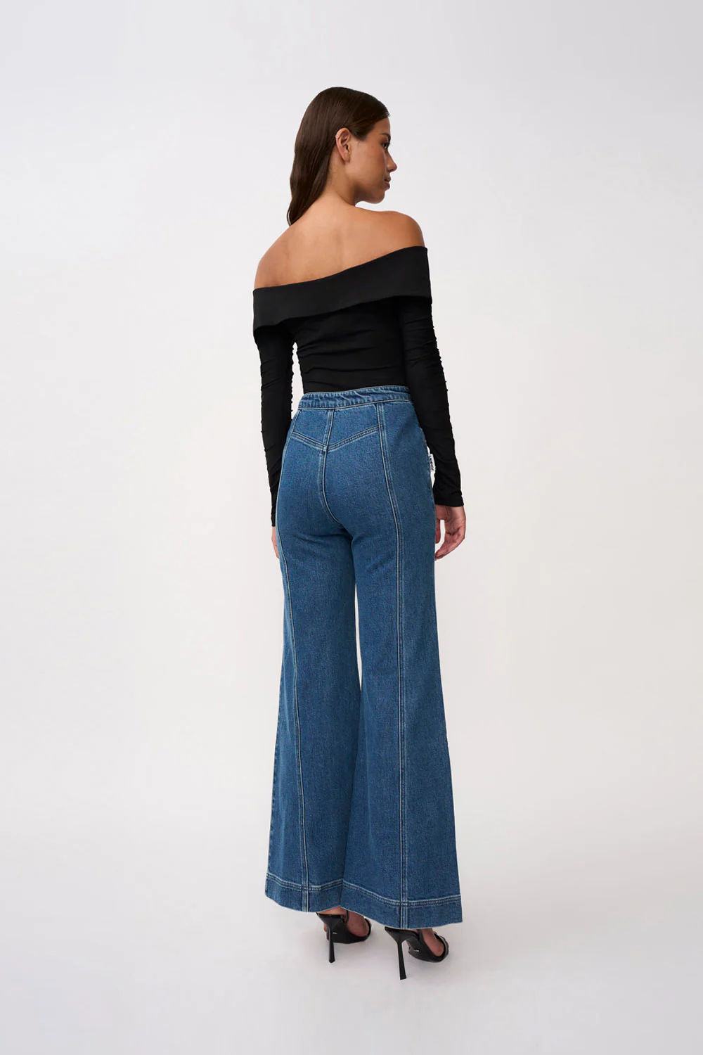 Della Denim Wide Leg Jean | Final Sale - Blue Wash - Image 5