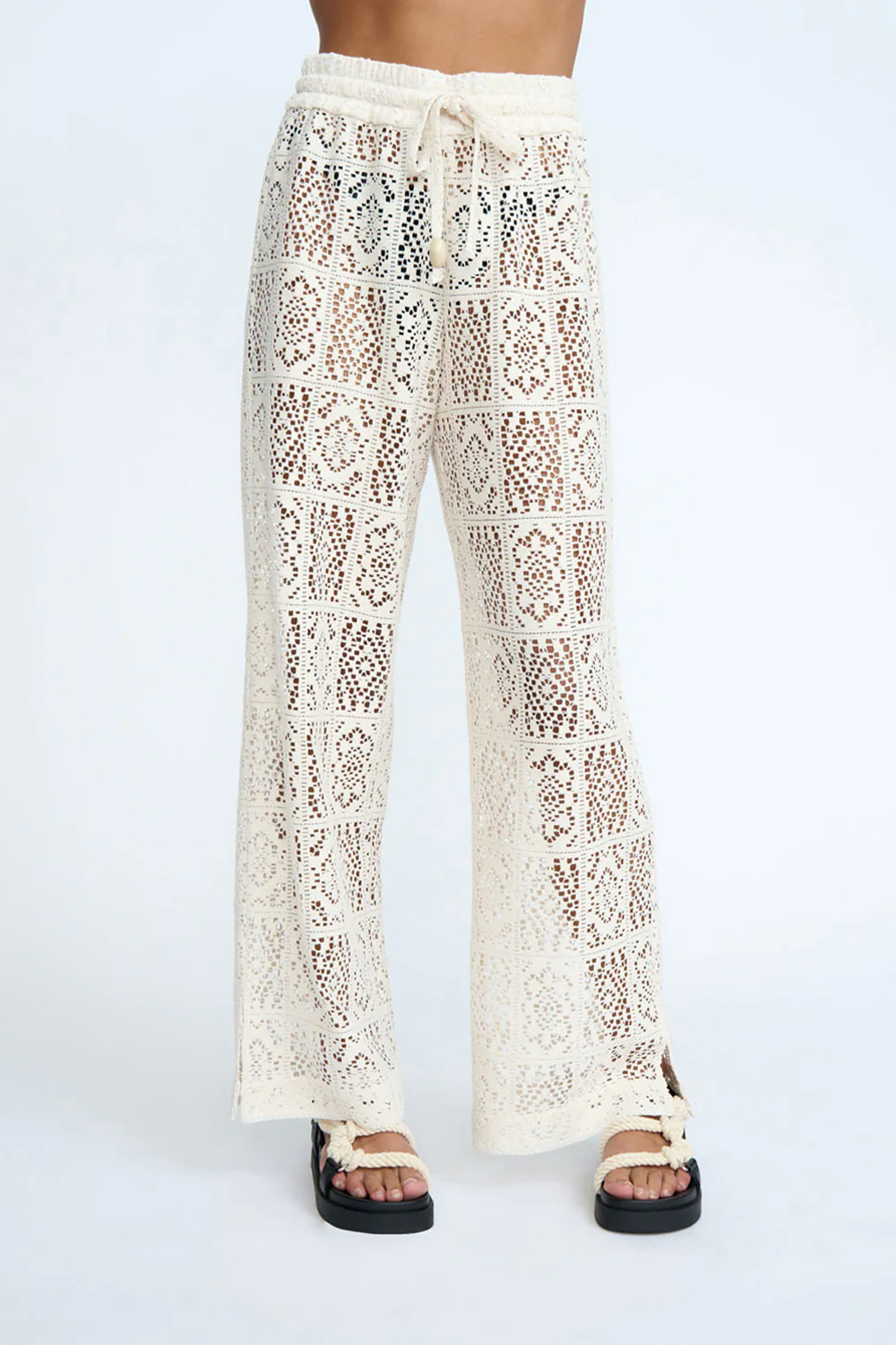 Drifter Lace Pant | Final Sale - Ecru - Image 2