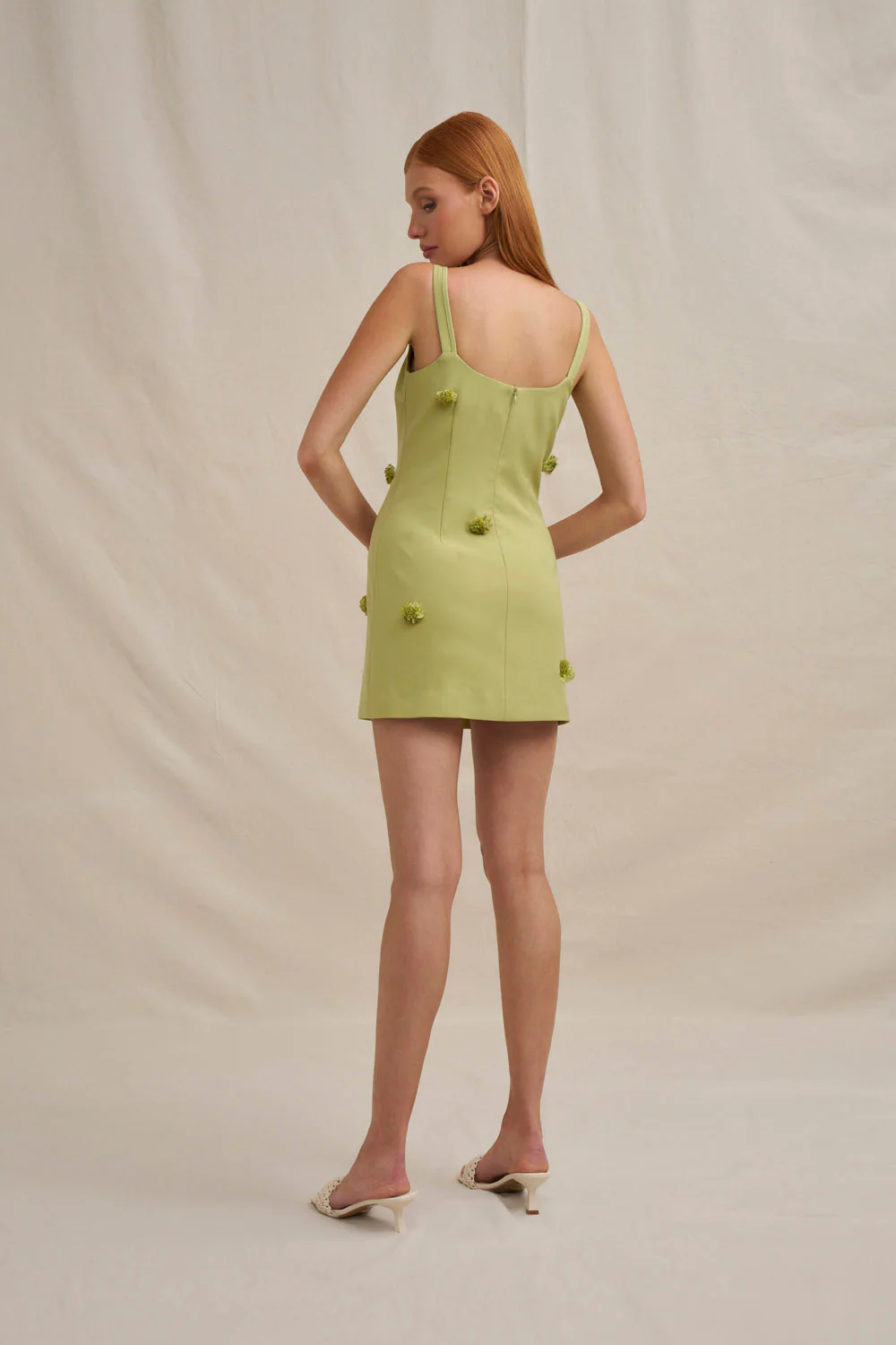 Everjade Mini Dress - Olive - Image 4