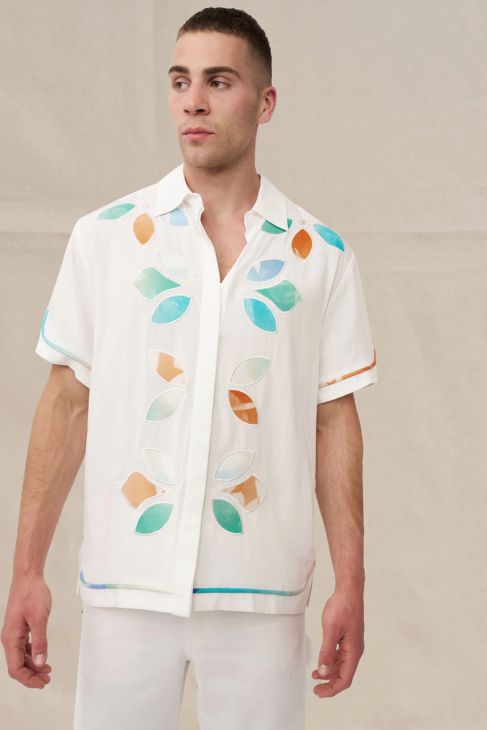Fiori Applique Shirt - Mens - Image 2
