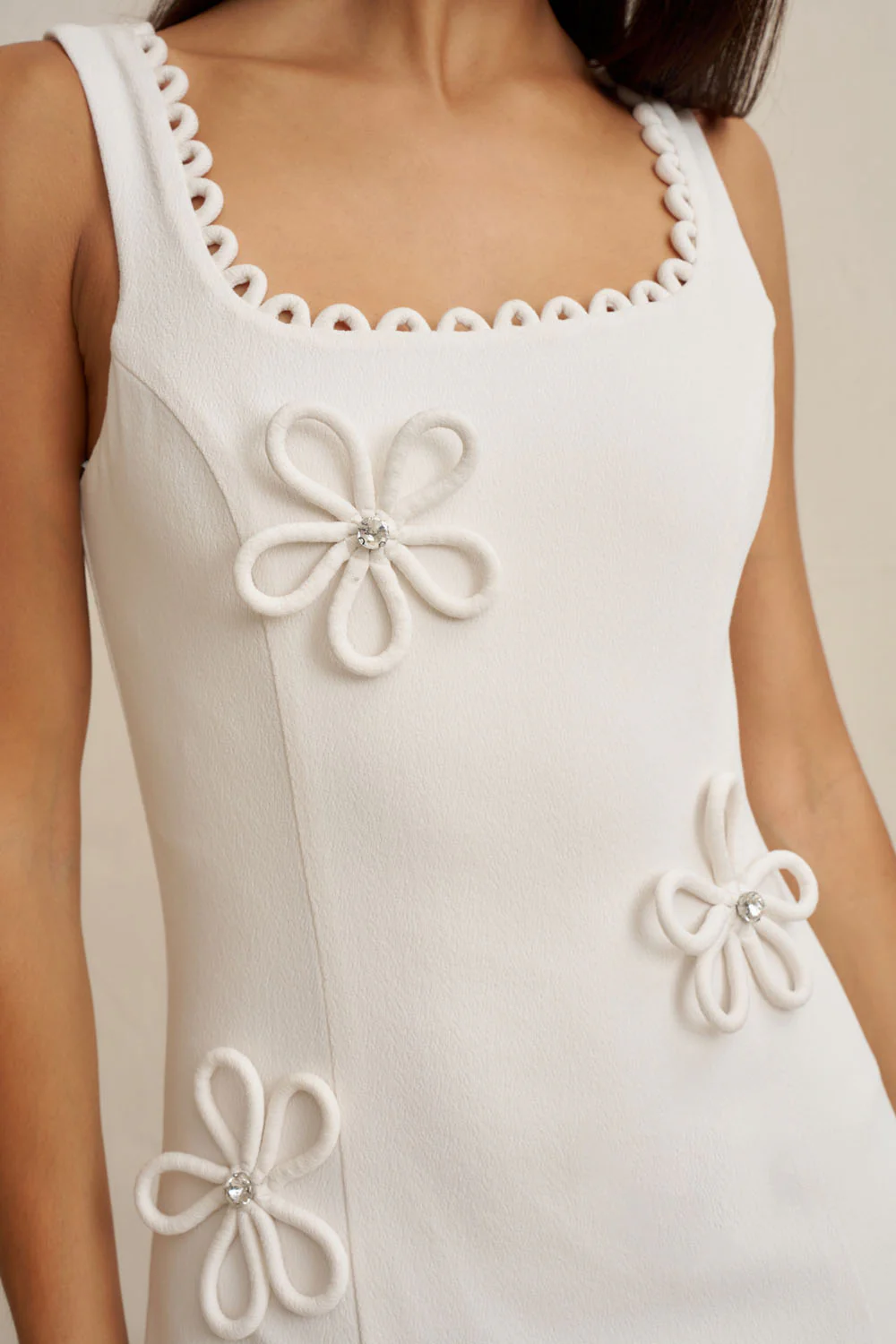 Flower Form Mini Dress - Image 8