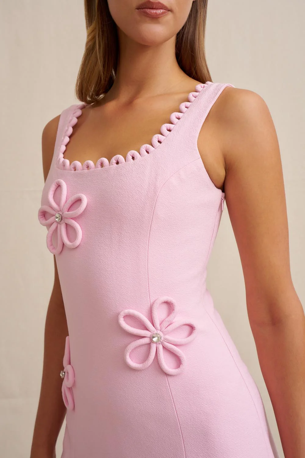 Flower Form Mini Dress - Image 2