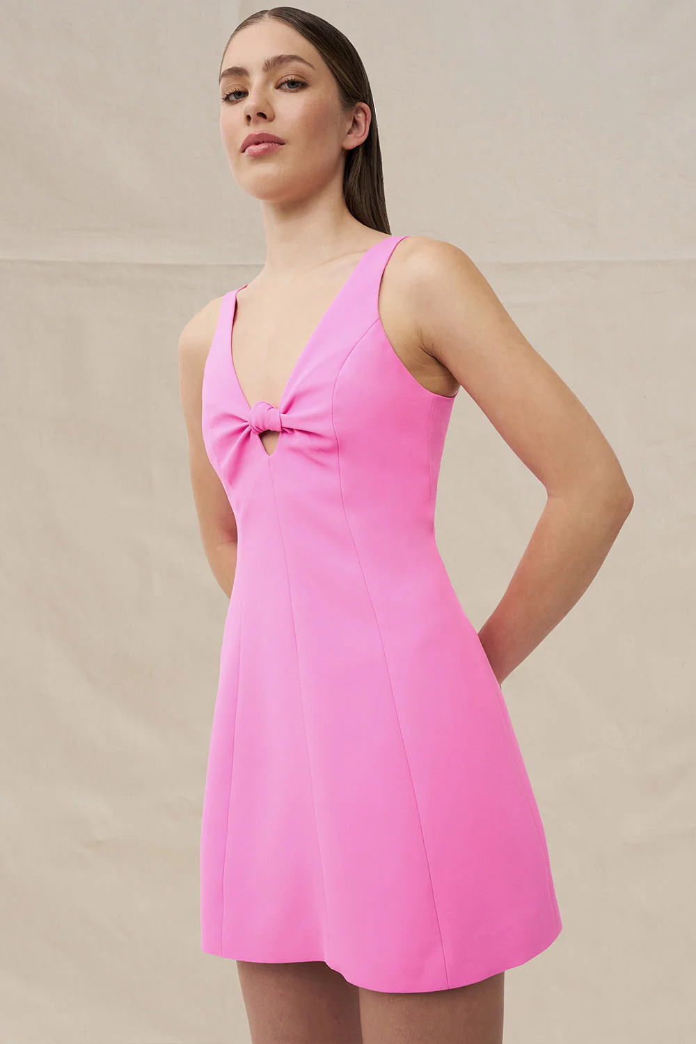 Harper Mini Shift Dress - Pink - Image 3