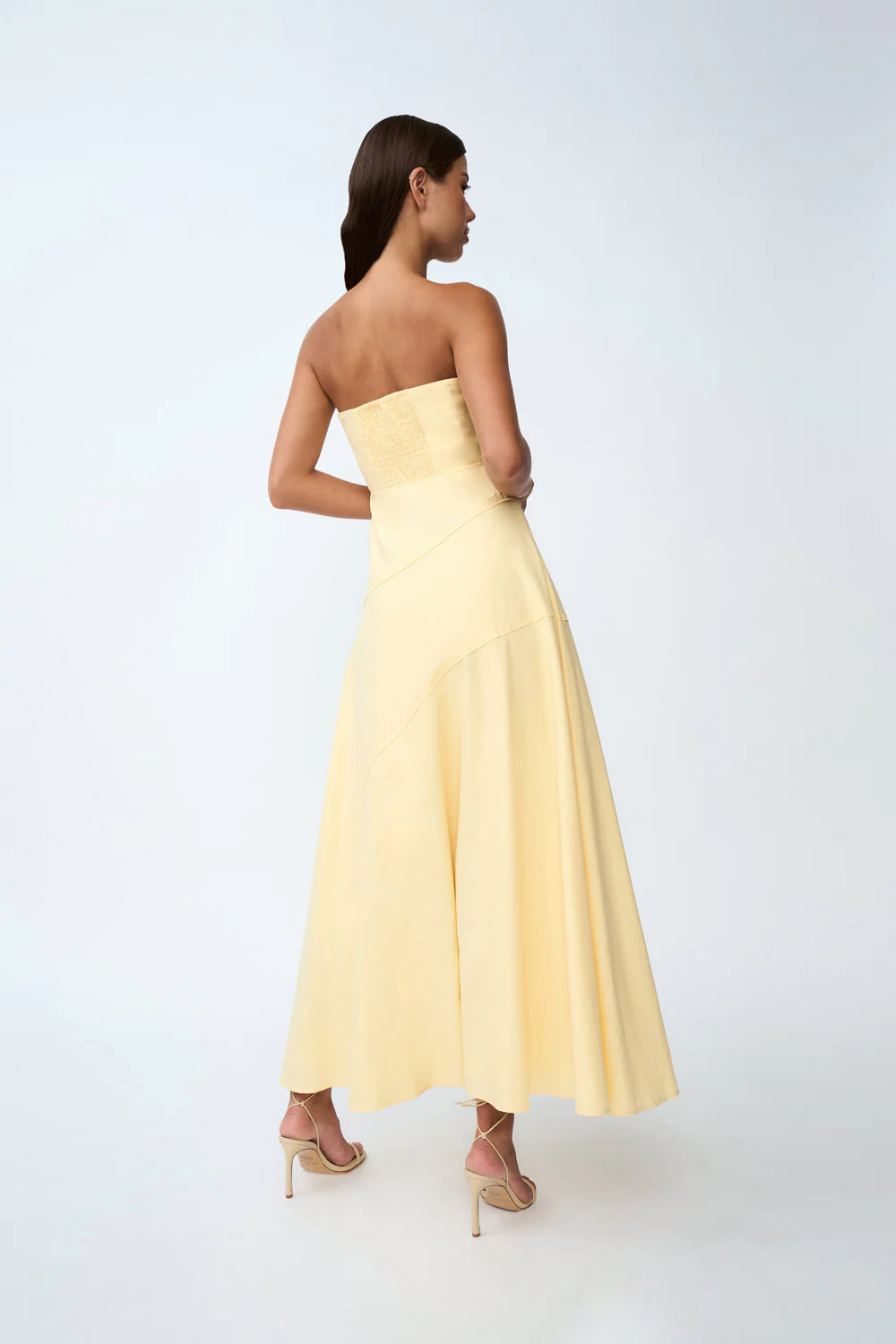 Lemon Drop Strapless Dress | Final Sale - Lemon - Image 3