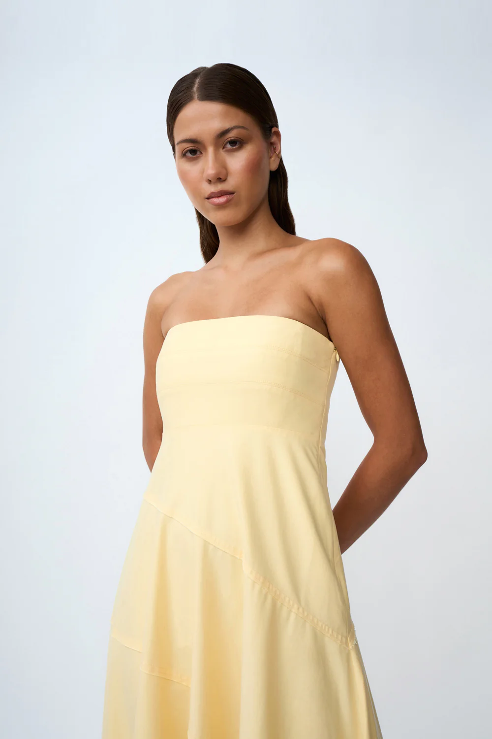 Lemon Drop Strapless Dress | Final Sale - Lemon - Image 6