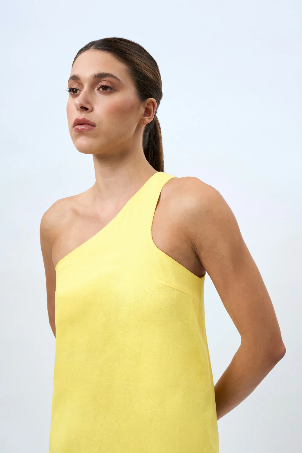 Lemonade Palms One Shoulder Sun Dress | Final Sale - Lemonade - Image 2