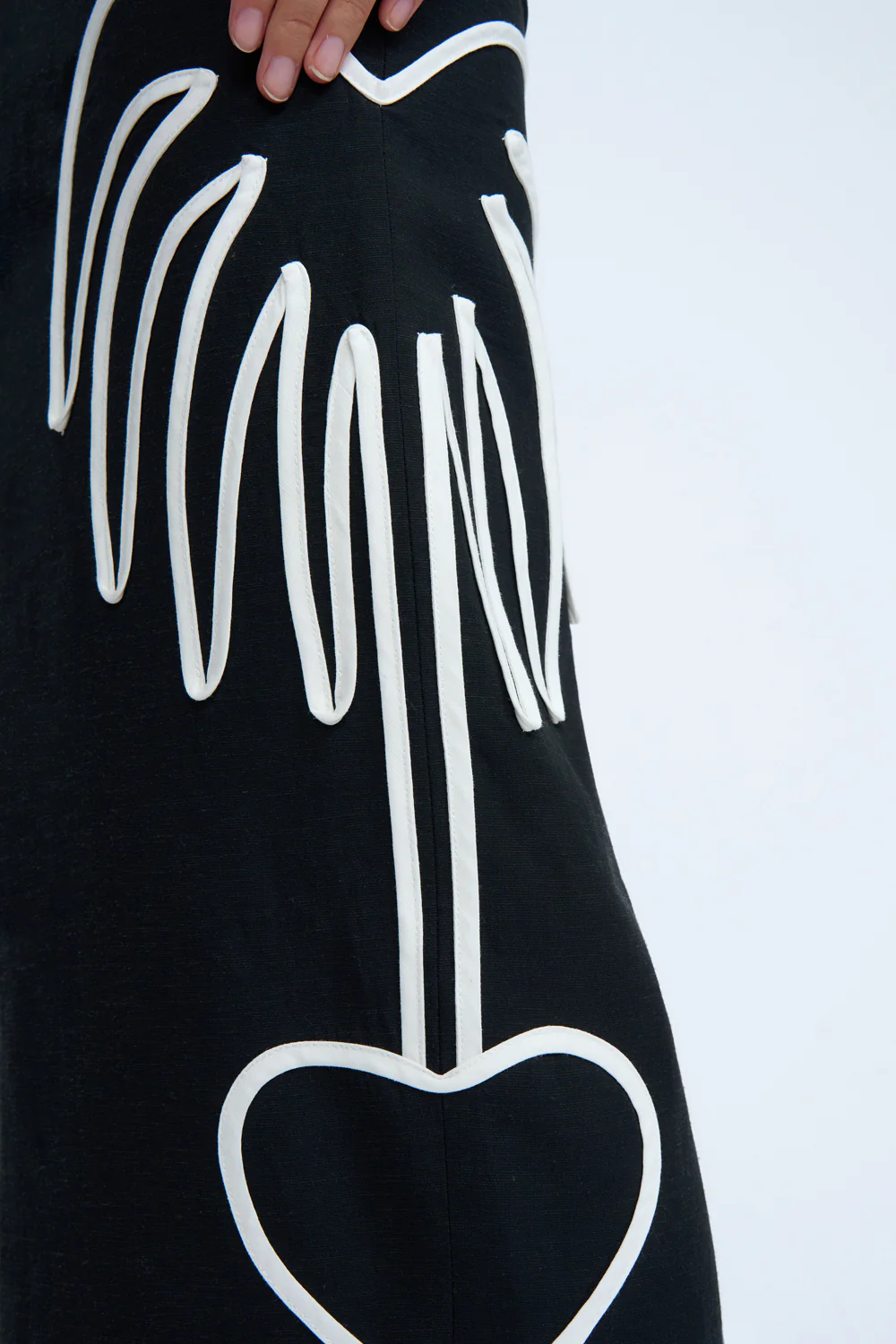 Love Palm Midi Skirt | Final Sale - Black Ivory - Image 5