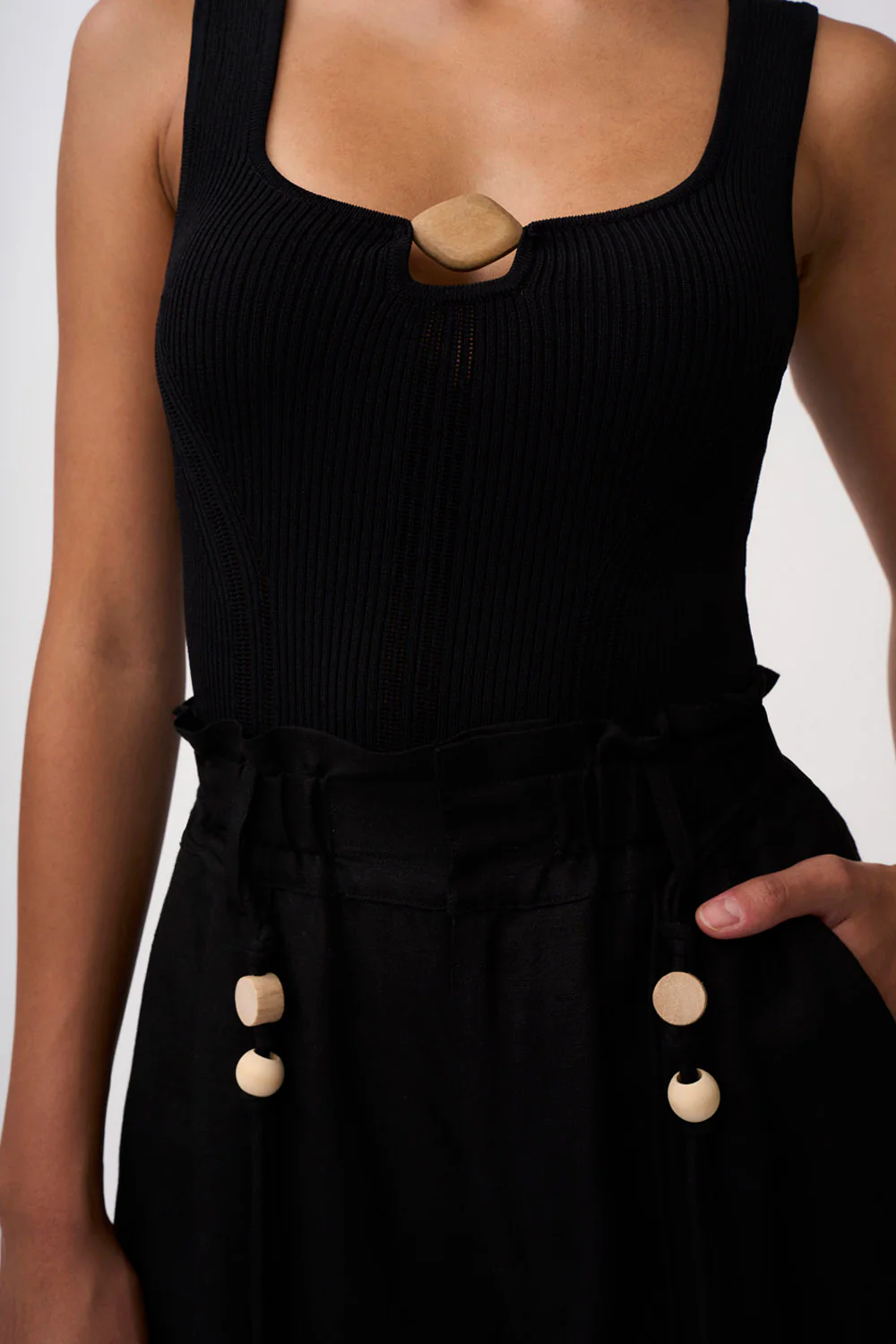Malaya Linen Pant | Final Sale - Black - Image 5