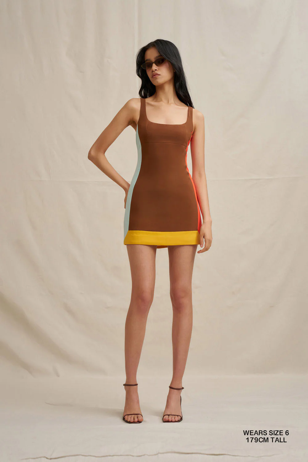 Nadia Block Mini Dress - Image 3