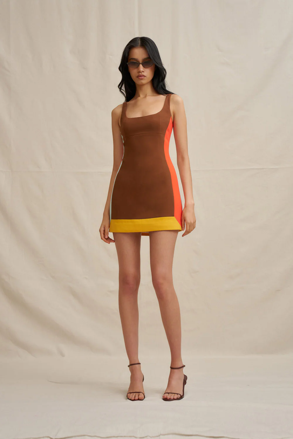Nadia Block Mini Dress - Image 8