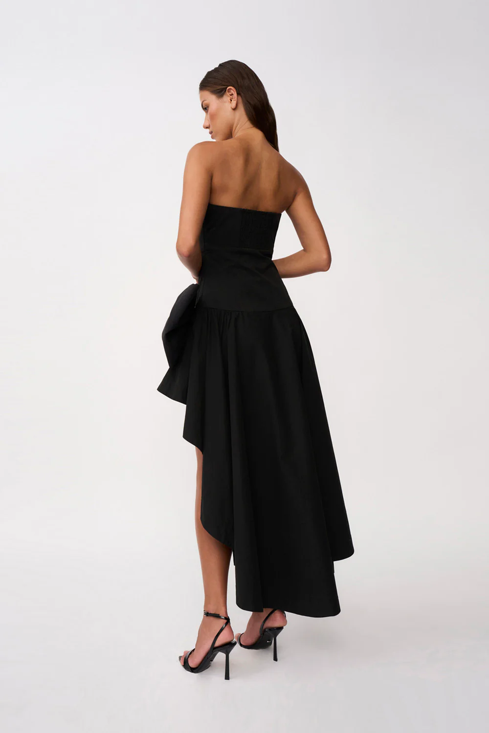 Paloma Bow Strapless Gown | Final Sale - Black - Image 3