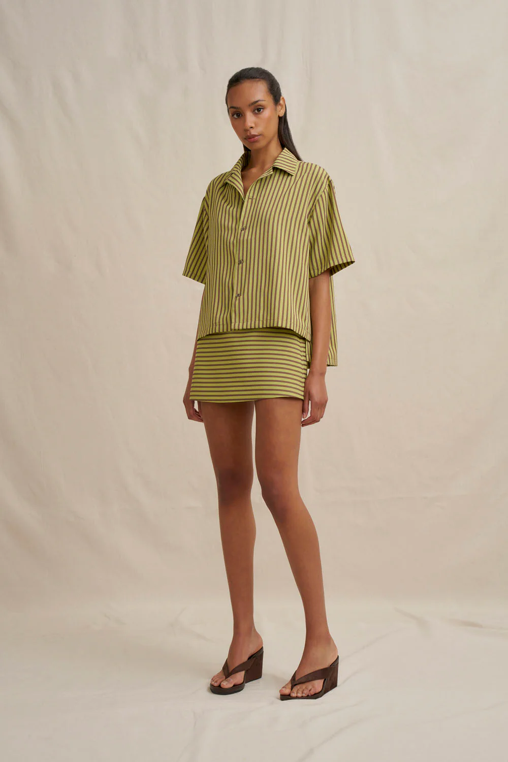 Pear Stripe Mini Skirt - Image 2