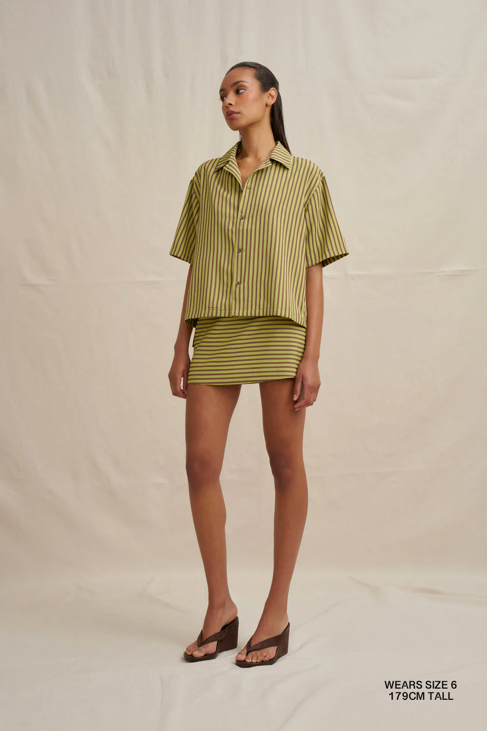 Pear Stripe Mini Skirt - Image 3