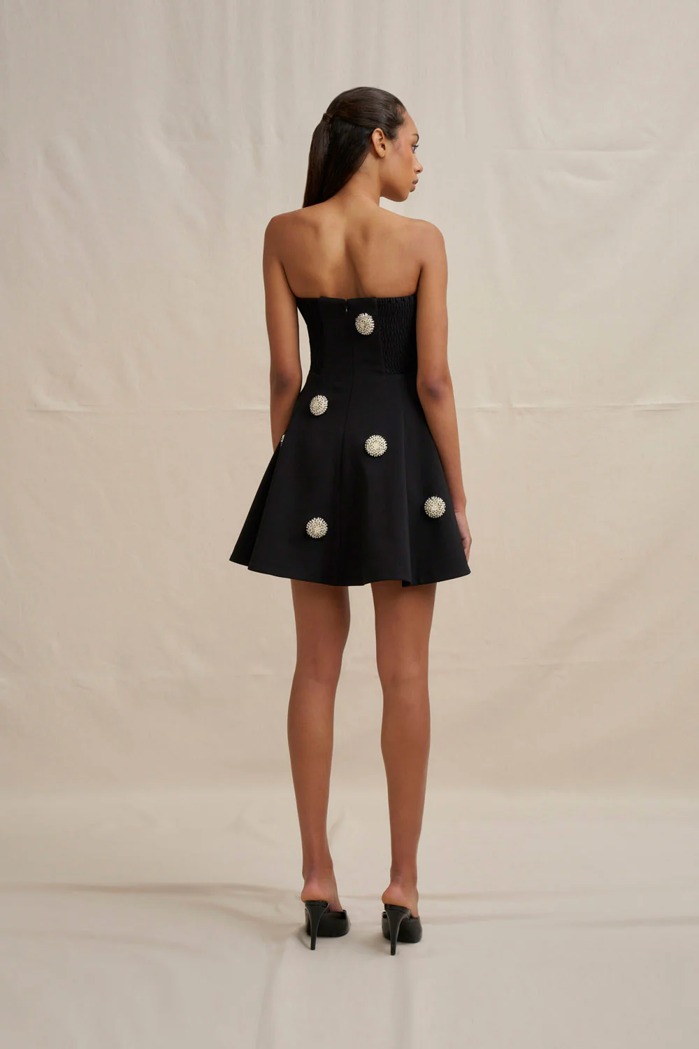 Priscilla Mini Dress - Black - Image 9