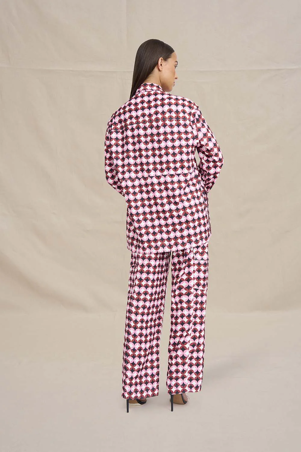 Quincy Set Shirt - Multi Red Wine Pink - Image 4