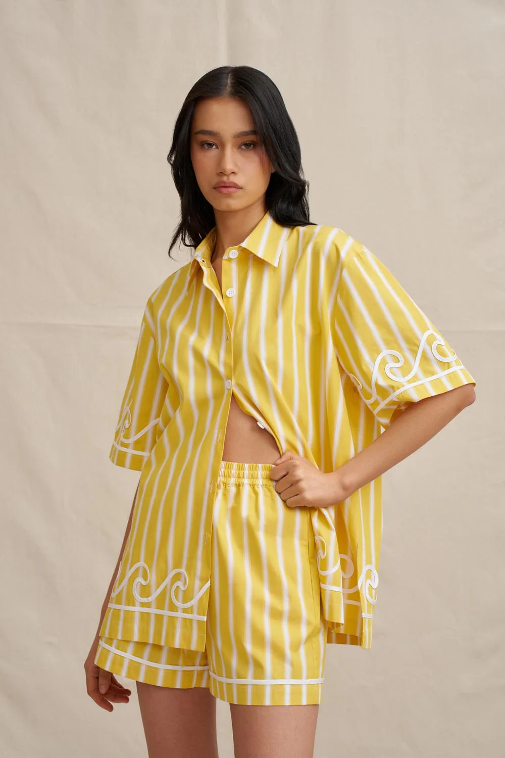 Reese Stripe Sun Shirt - Image 2