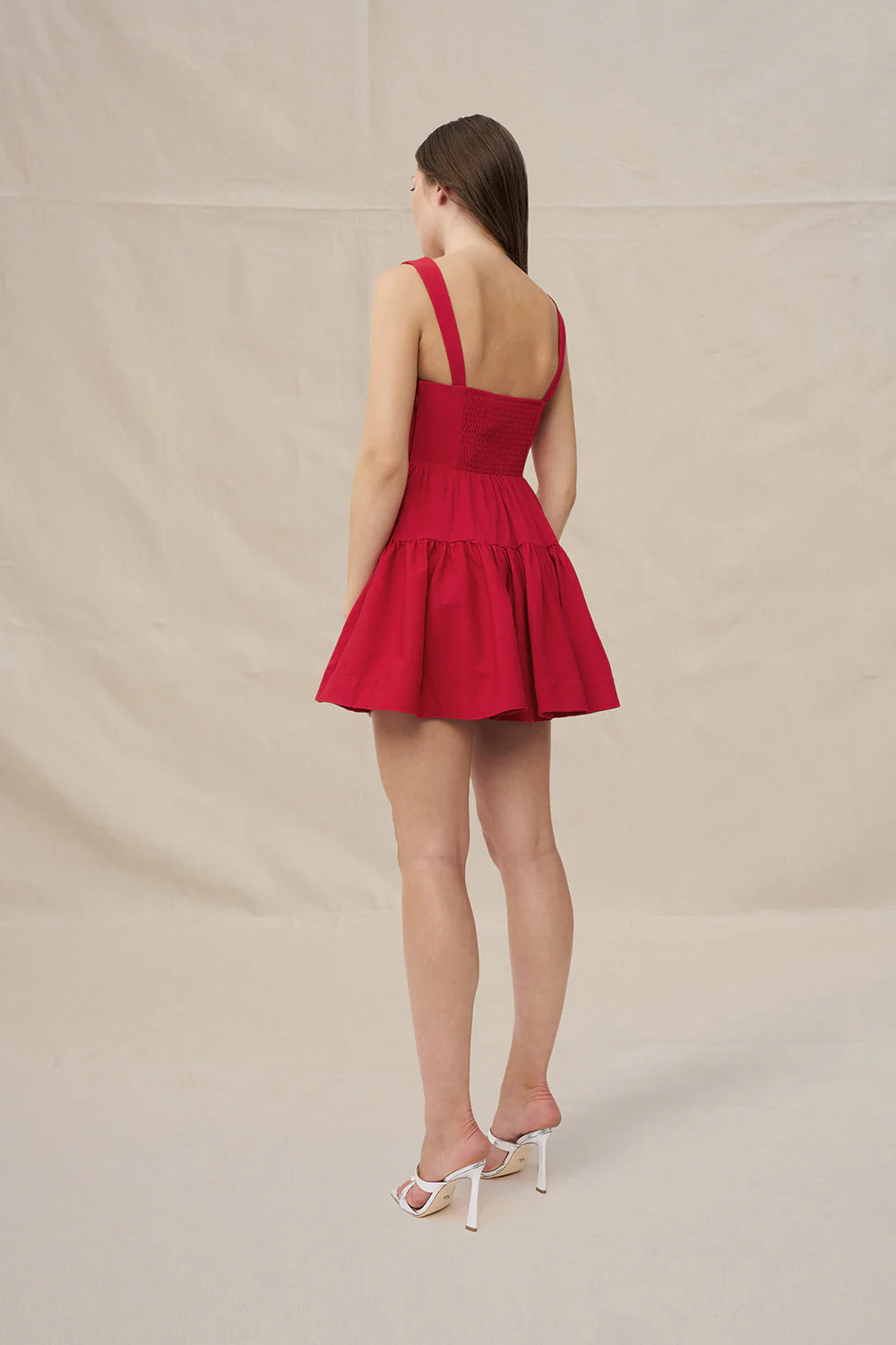 Rita Bustier Mini Dress - Red - Image 5