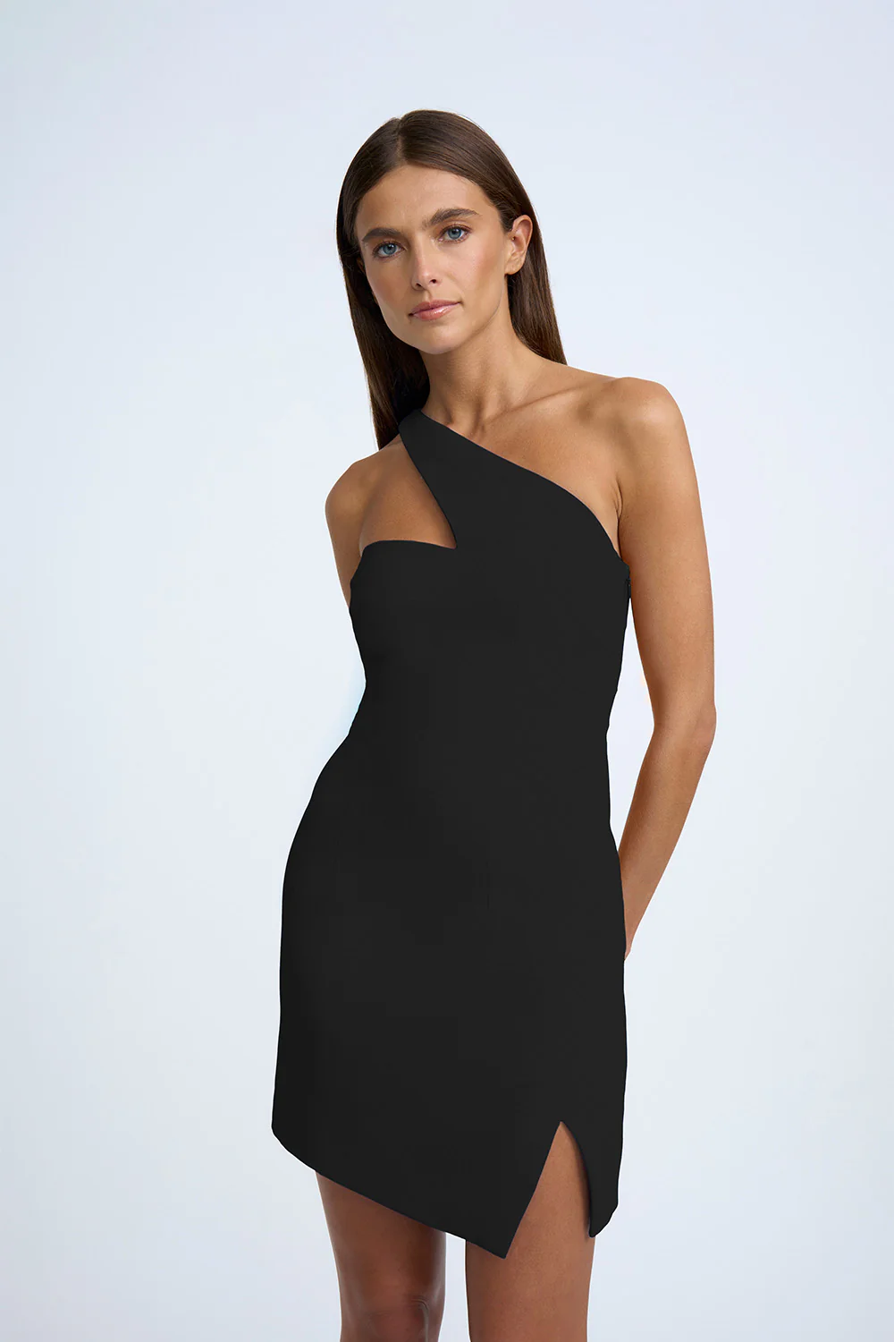 Sharp One Shoulder Mini - Black - Image 4