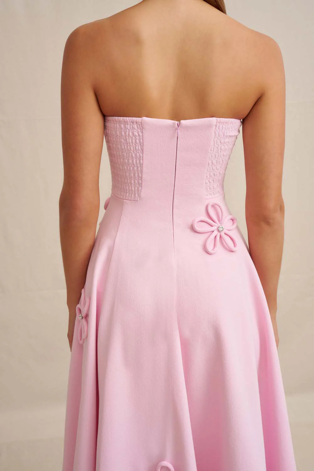 Sky Flower Strapless Dress - Image 4