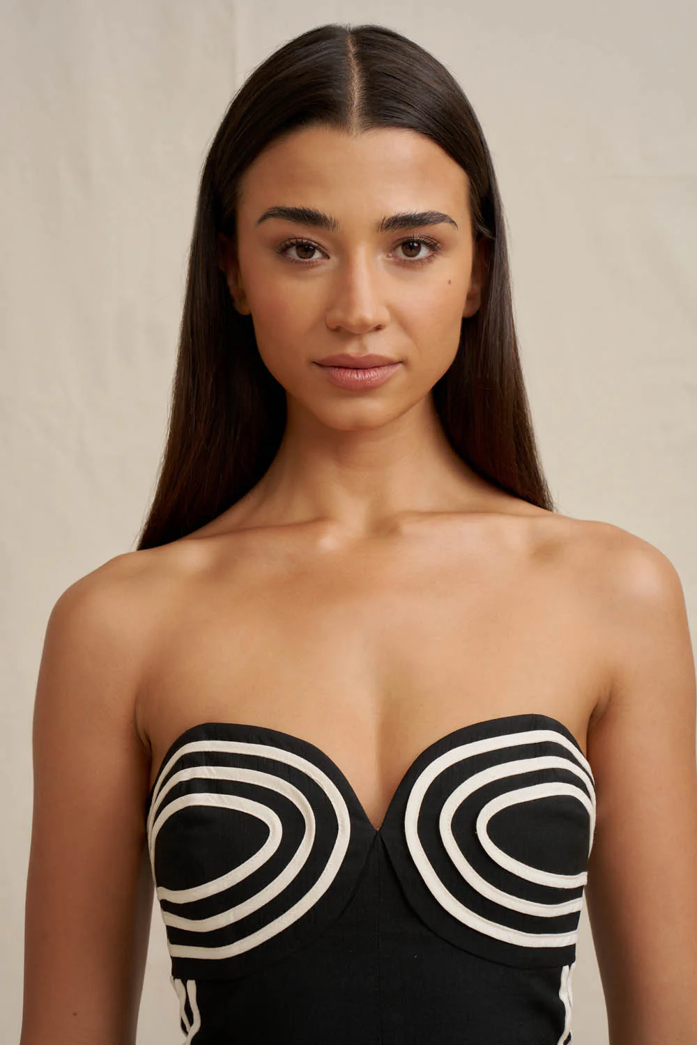 Sloane Stripe Strapless Top - Image 6