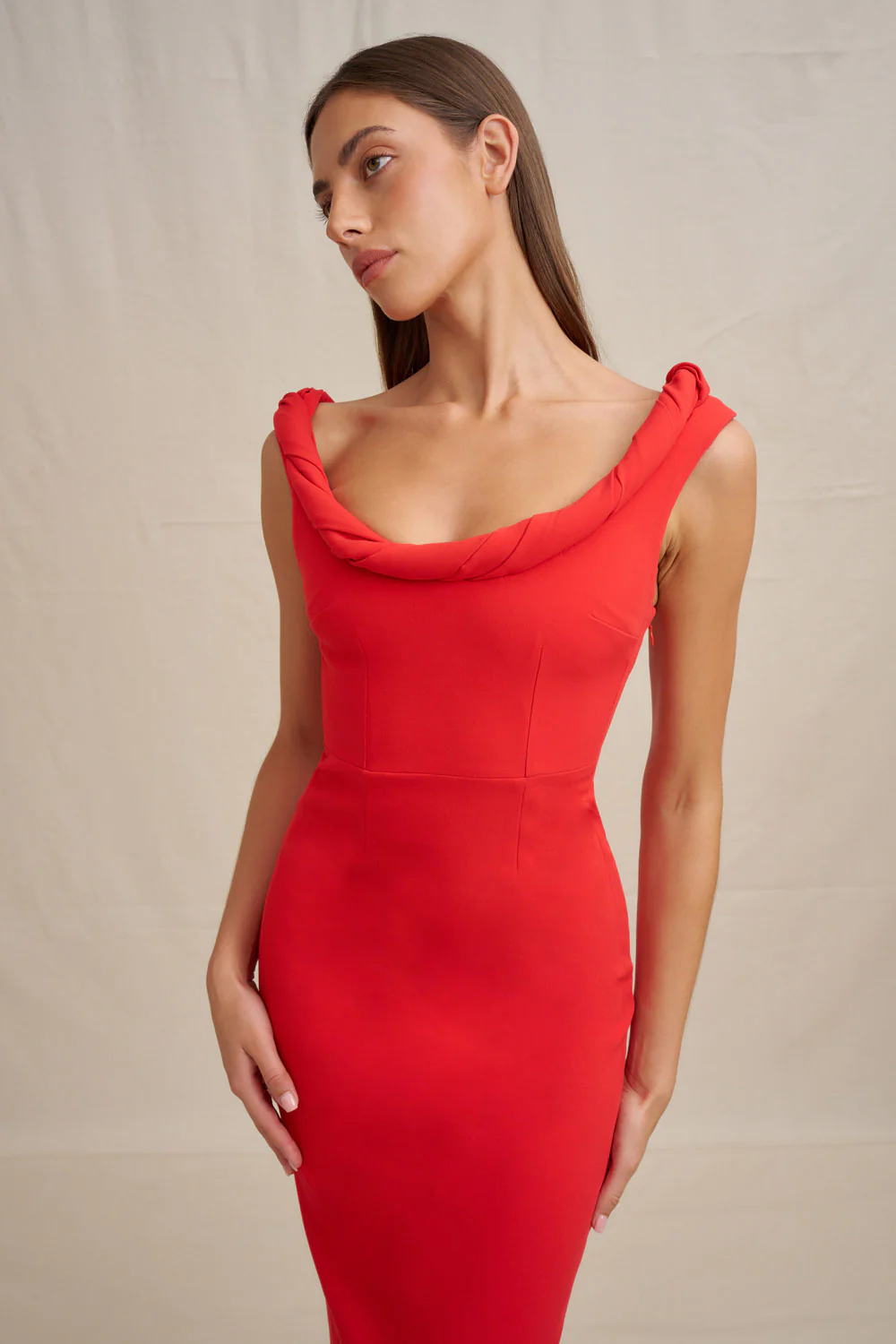 Talia Twist Midi Dress - Image 5