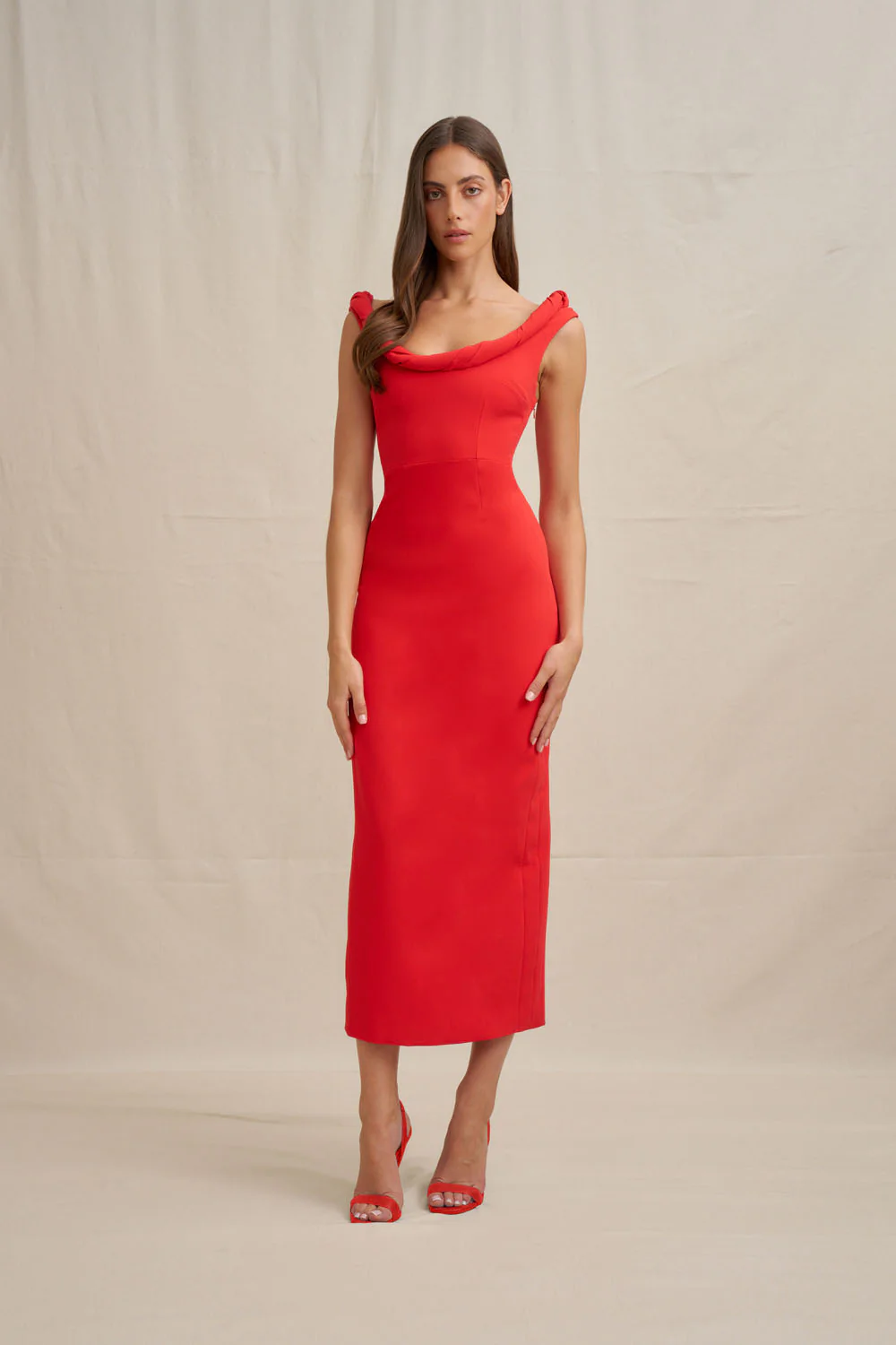 Talia Twist Midi Dress - Image 6