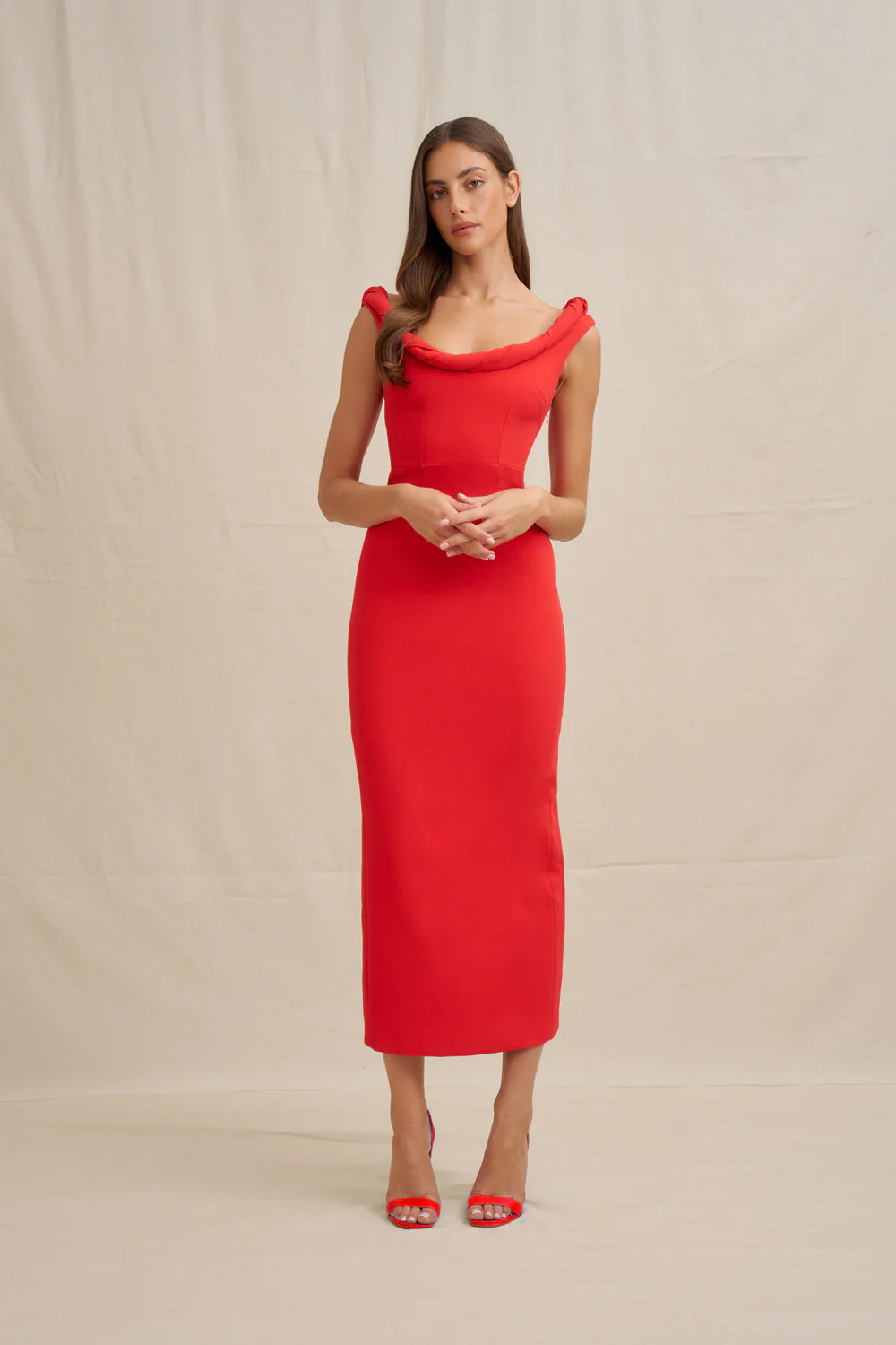 Talia Twist Midi Dress - Image 9