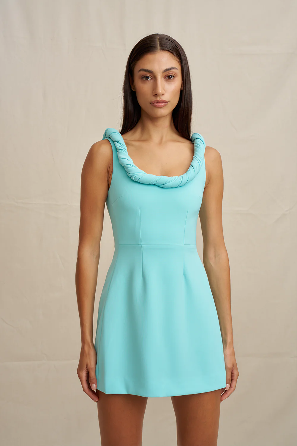 Talia Twist Mini Dress - Image 5