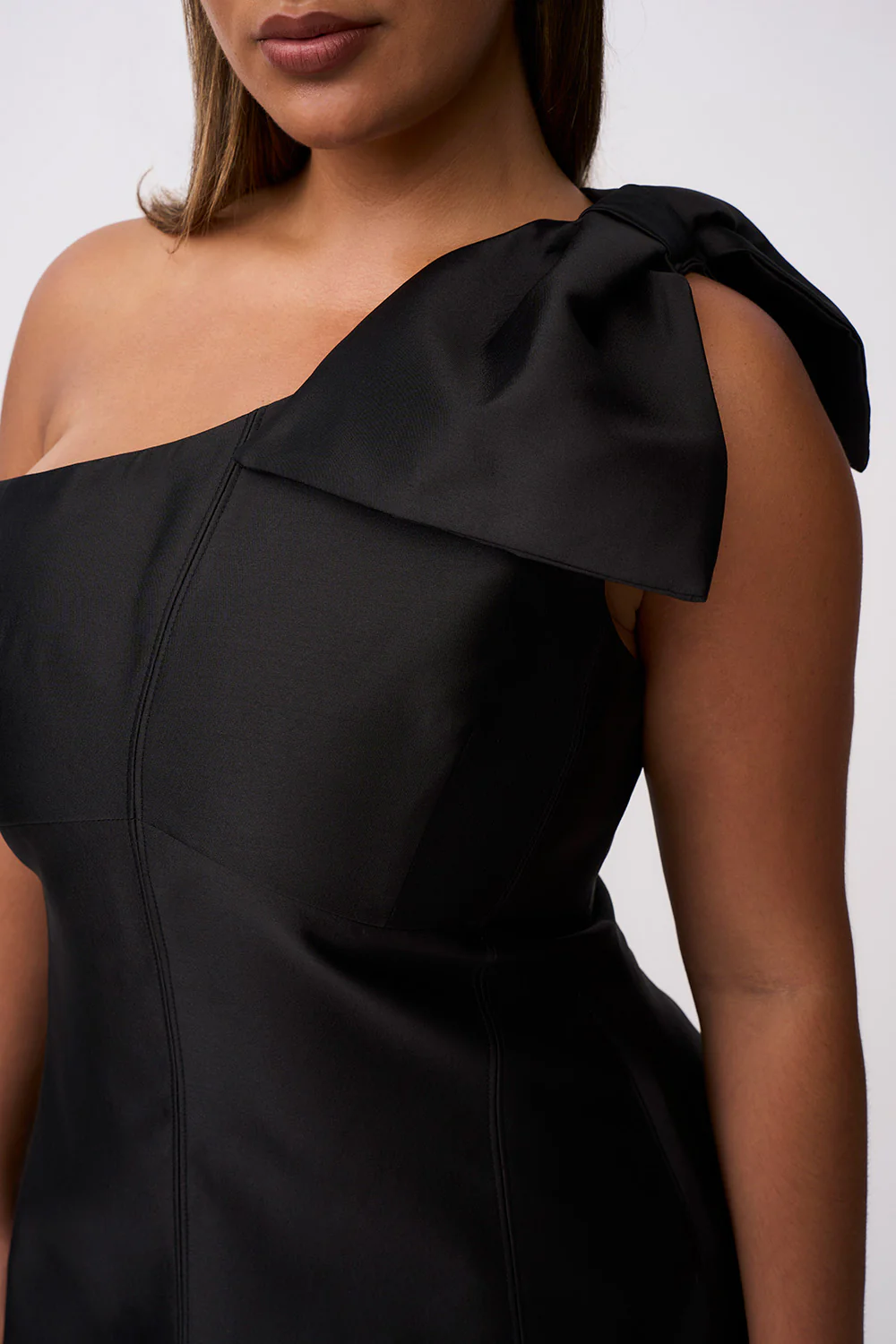 Diana Bow Mini Dress | Final Sale - Black - Image 4