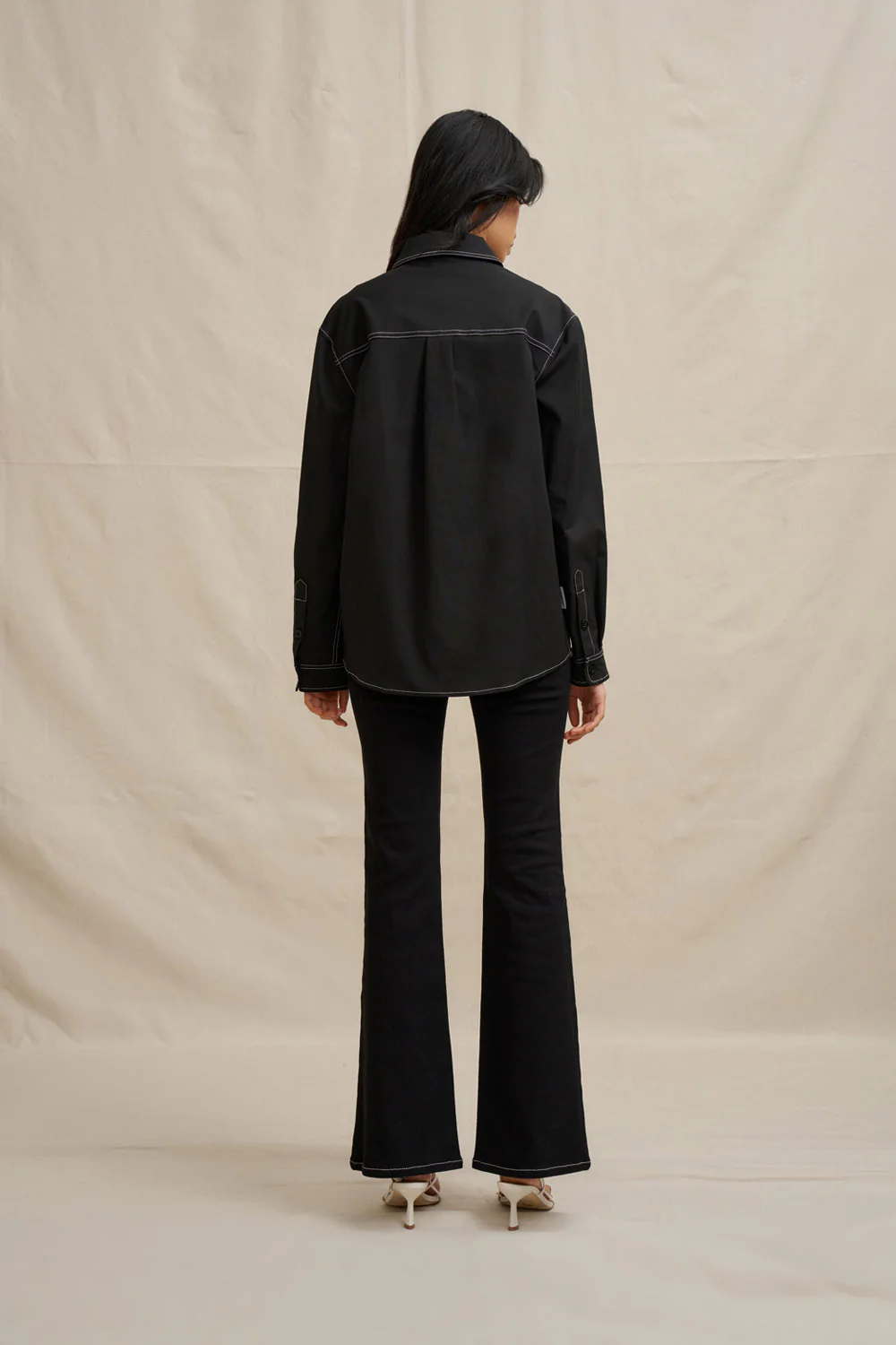 The Midnight Pocket Shacket- Black - Image 4