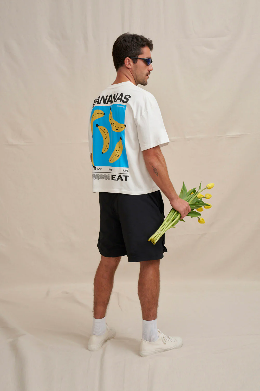 Bananas Compact Tee - Ivory