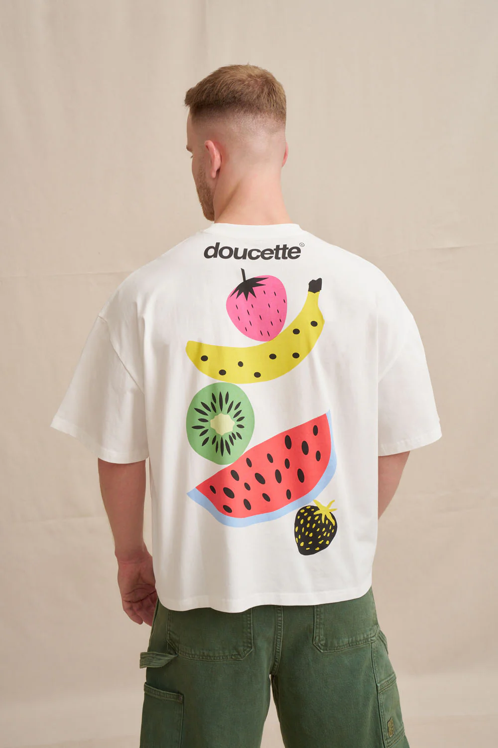 Unisex Stacked Fruit Compact Tee - Image 4