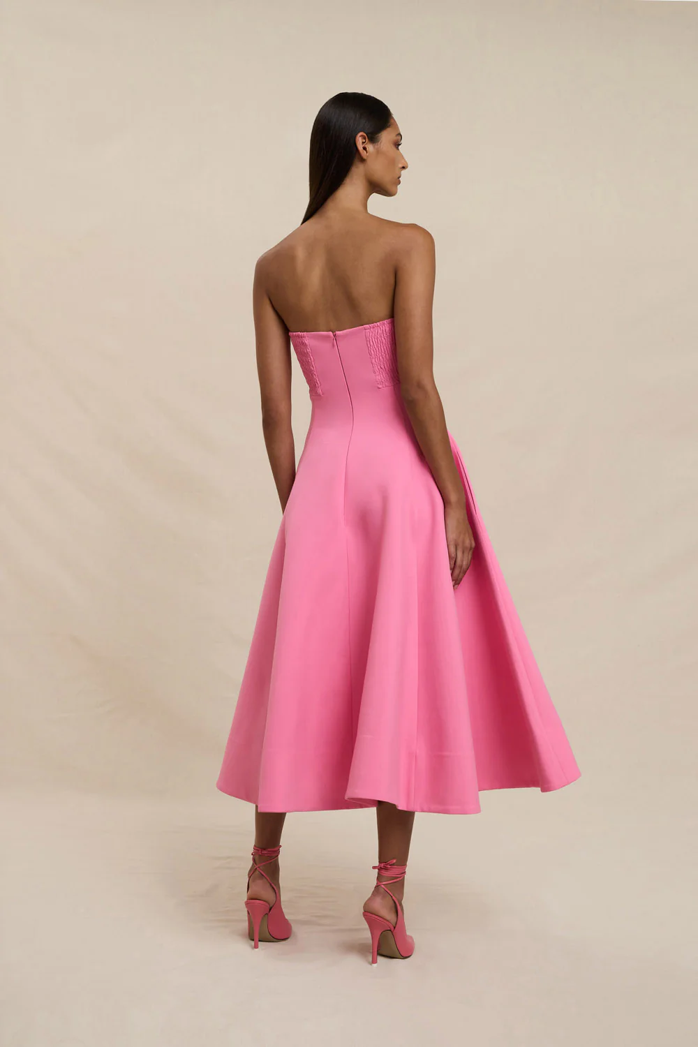 Venus Shell Strapless Dress - Pink - Image 3