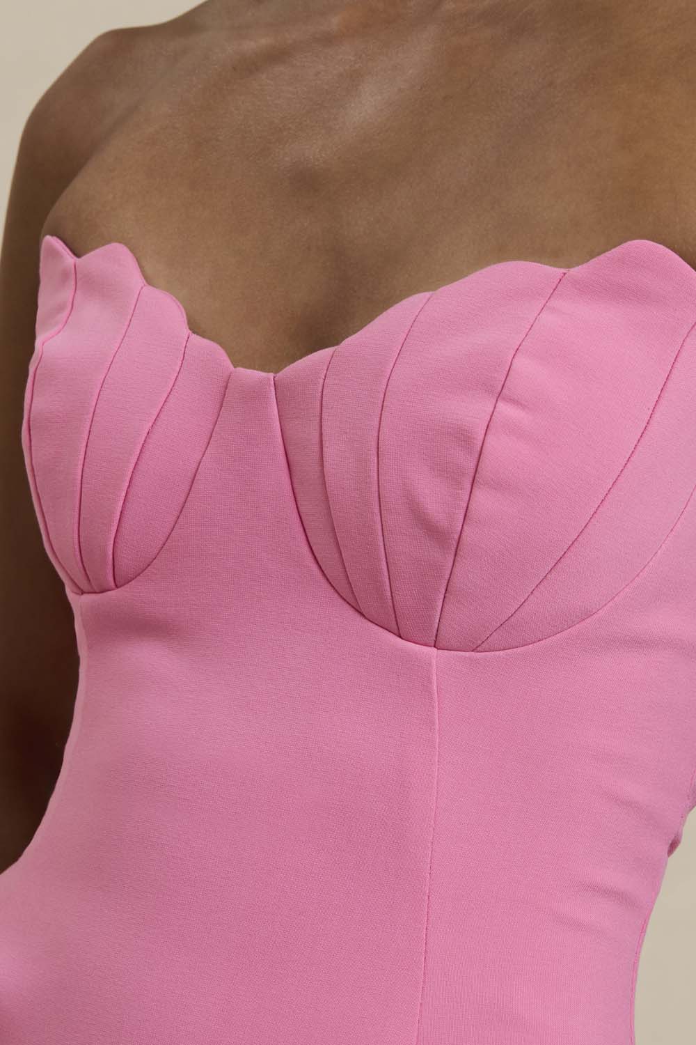 Venus Shell Strapless Dress - Pink - Image 5