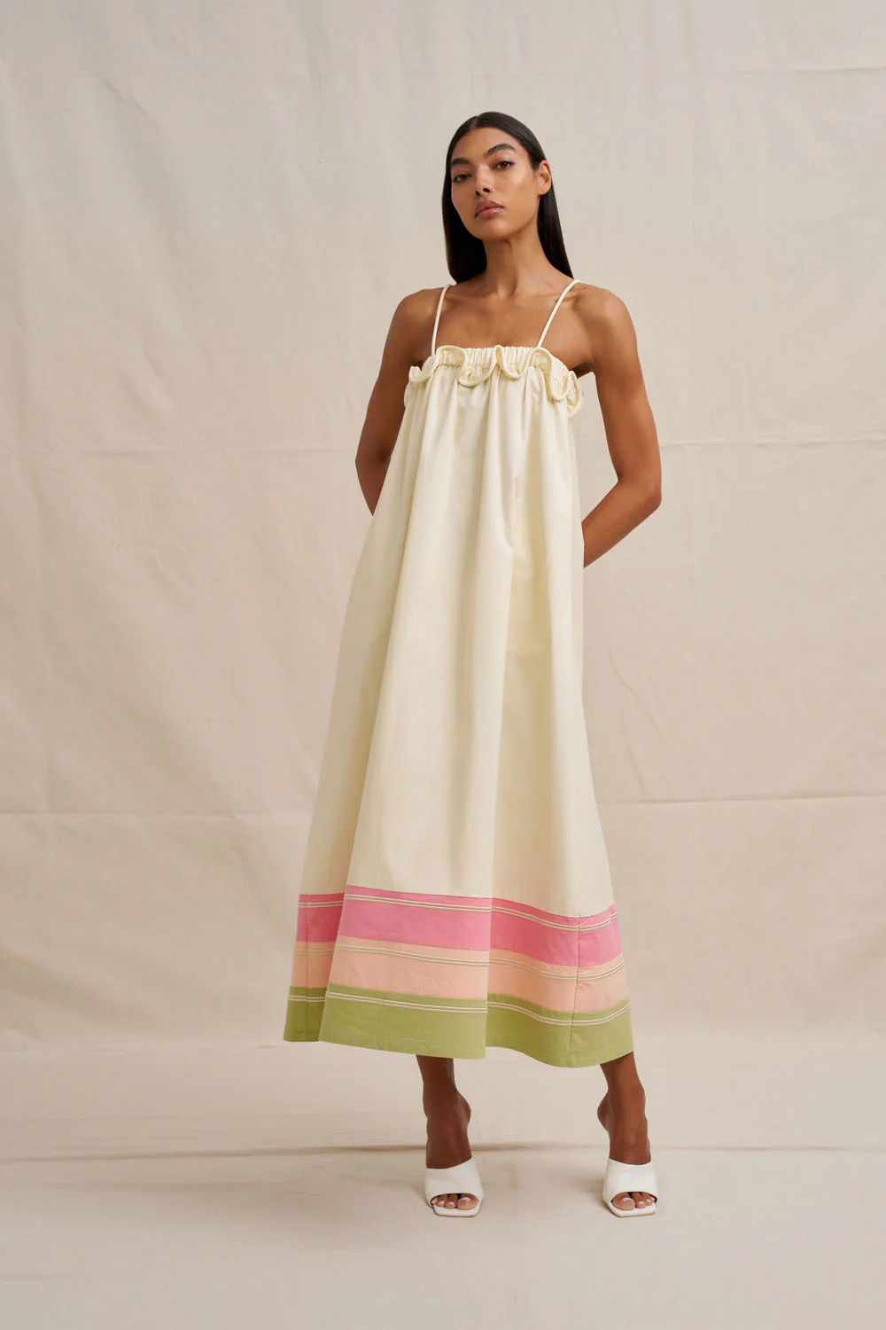 Verona Sun Dress - Ecru - Image 8